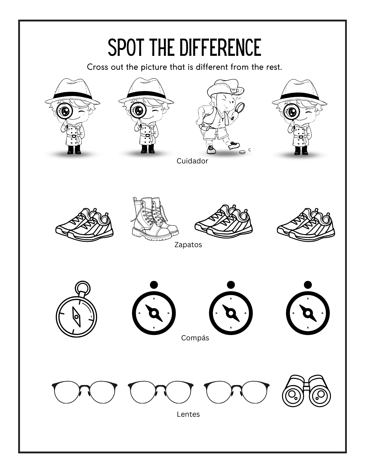 Children's Spanish Jungle Activity Pack - PDF - Image 21