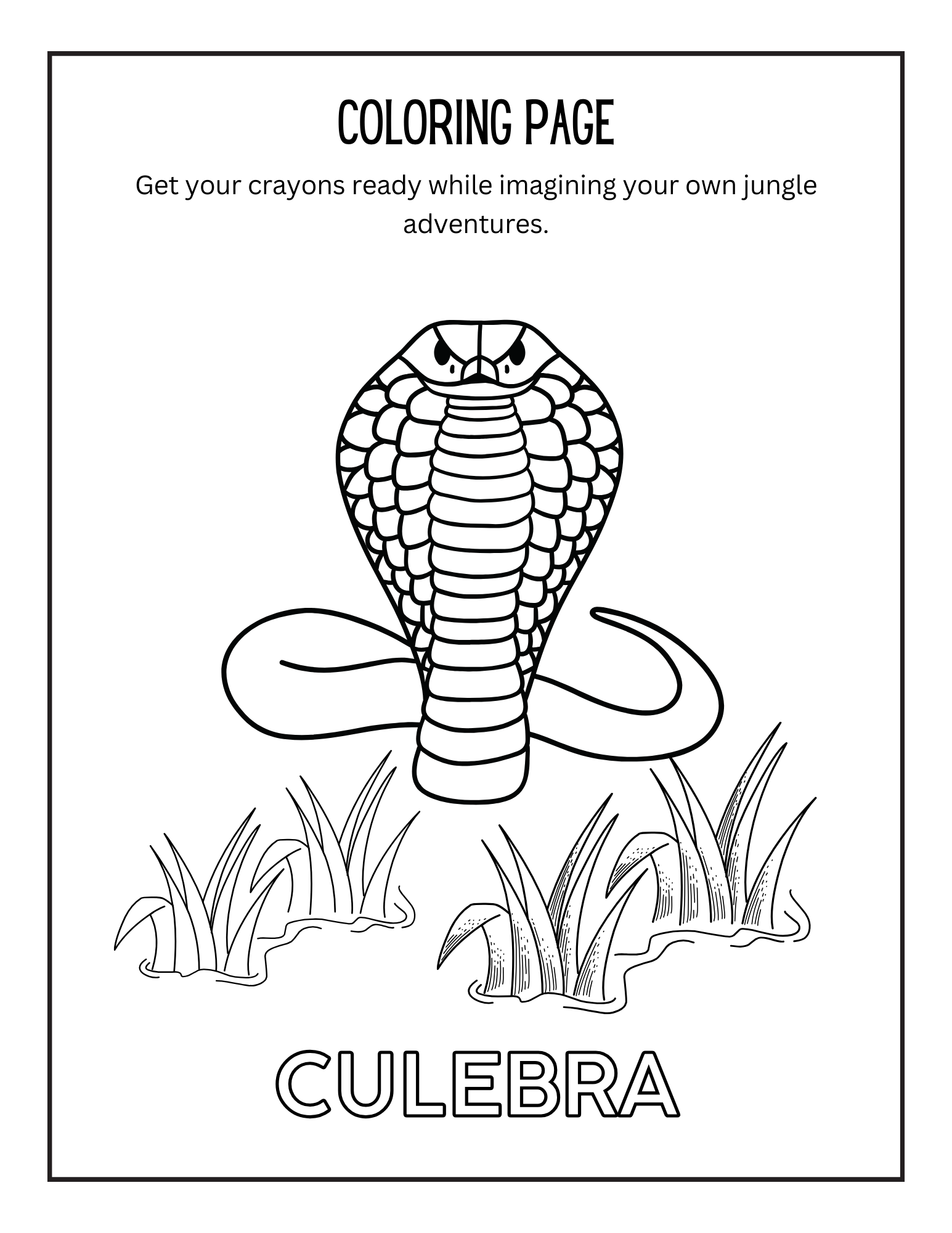 Children's Spanish Jungle Activity Pack - PDF - Image 6