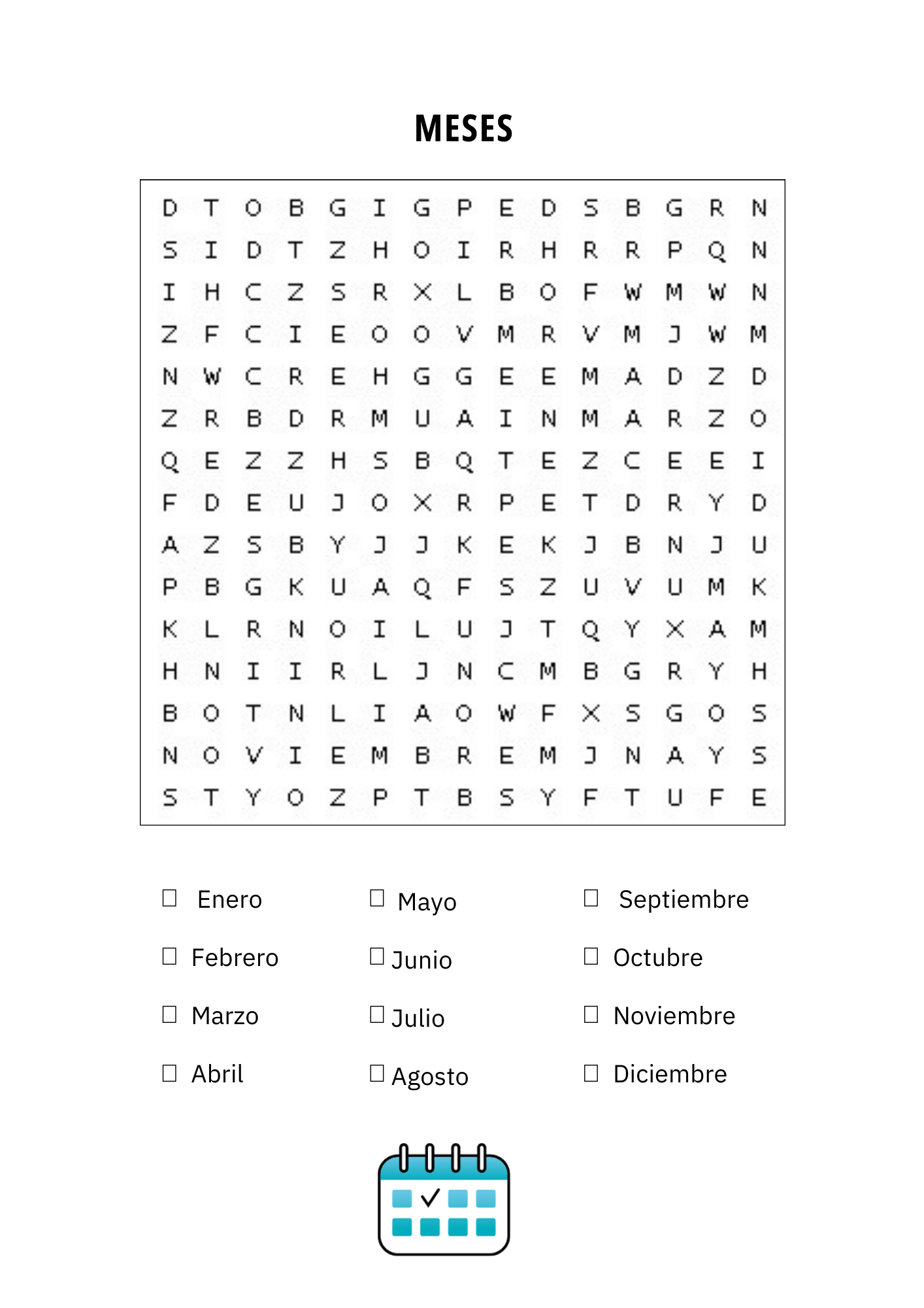 Spanish Vocabulary Word Search - Image 4