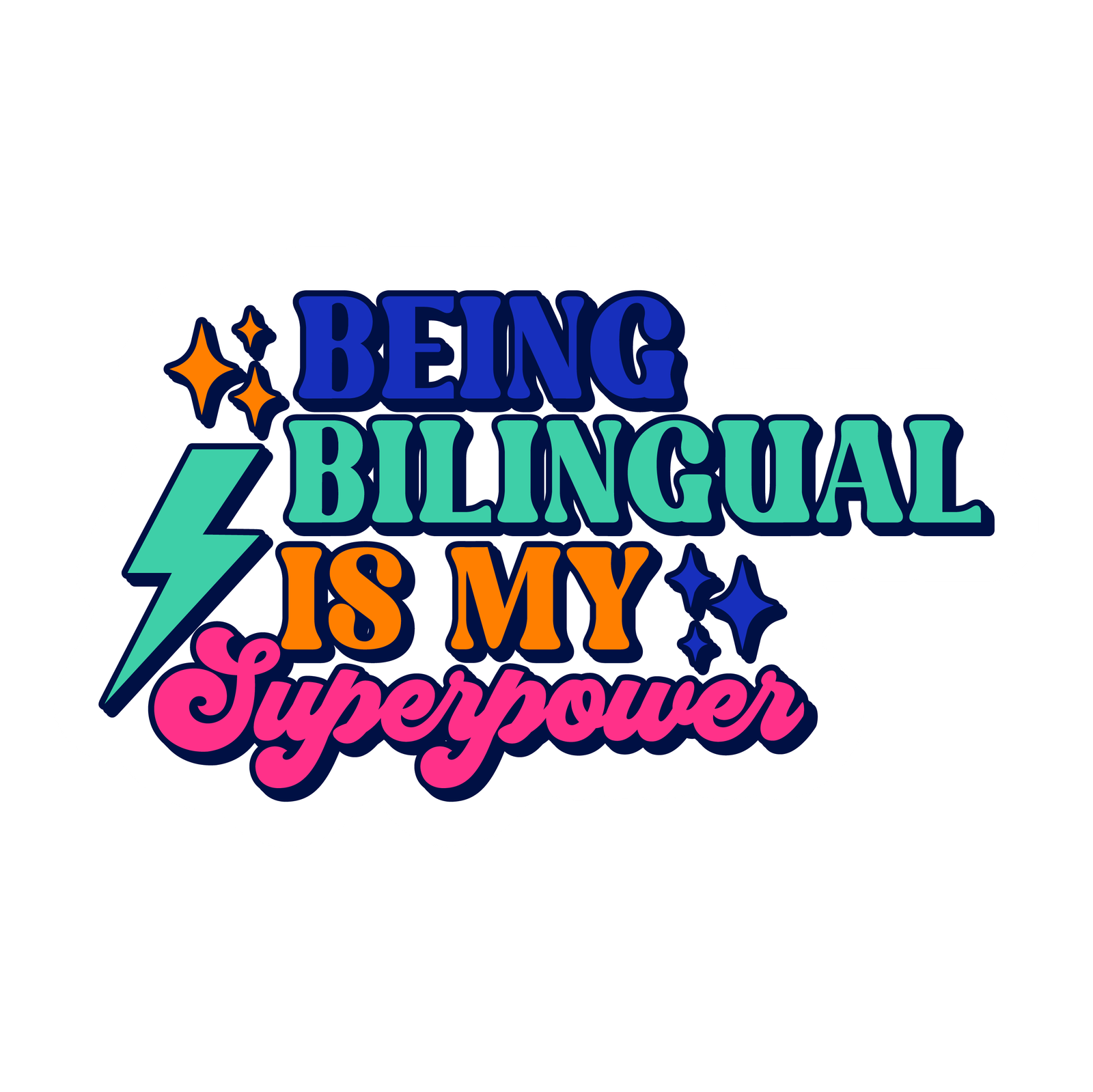 Celebrate Bilingualism Stickers Sheet