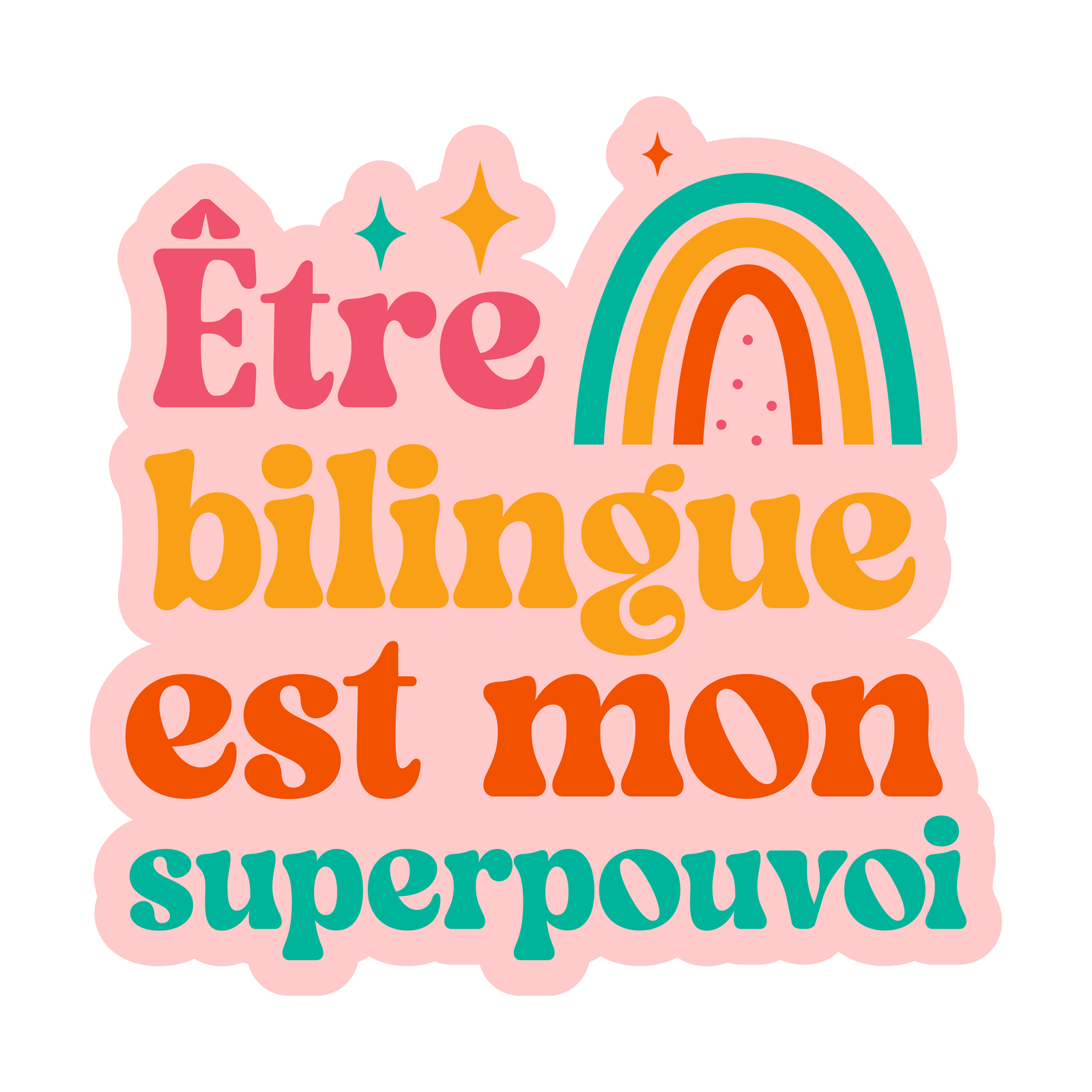Being Bilingual French Stickers Sheet - Image 2