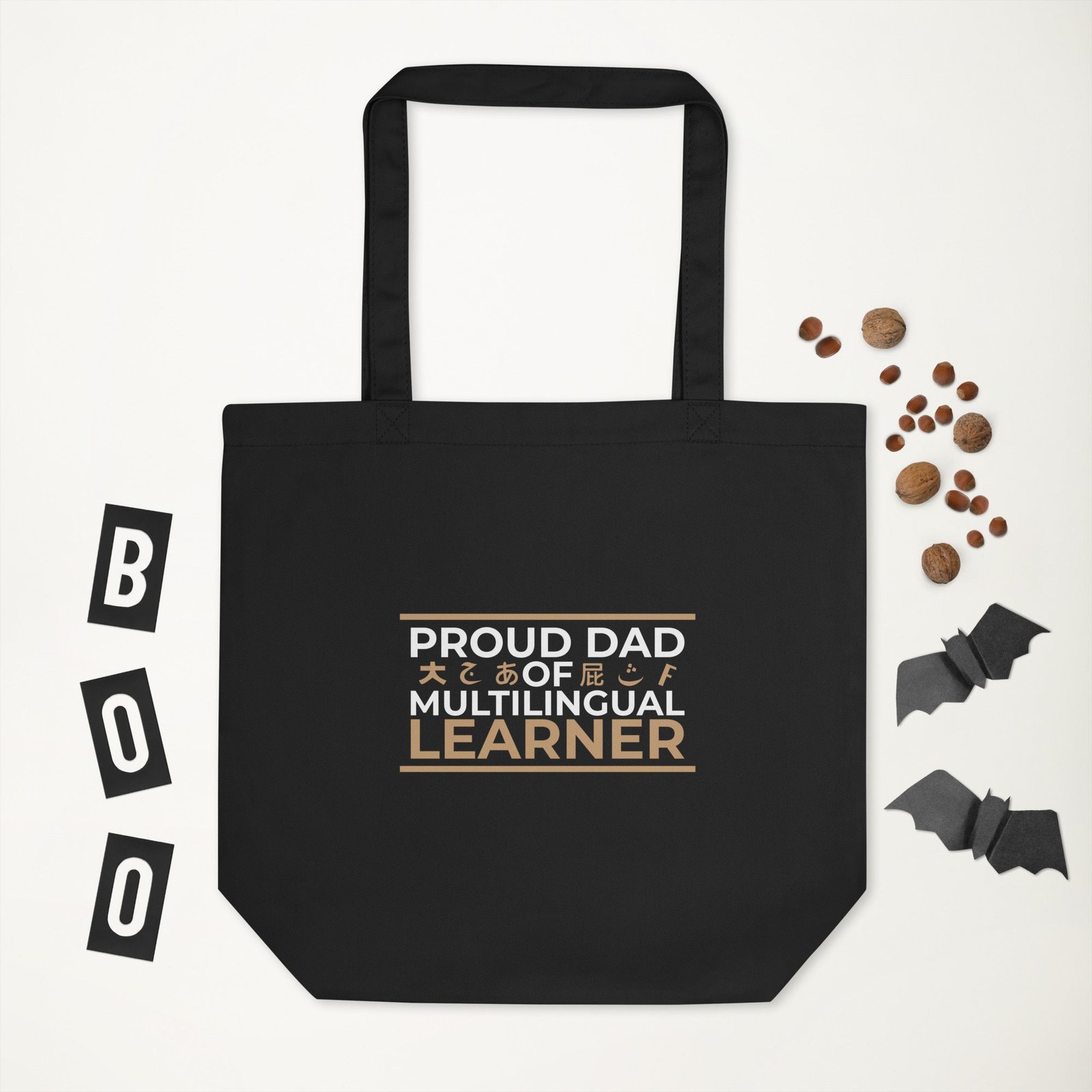 Proud DAD Of Multilingual Learner Eco Tote Bag. - Image 2