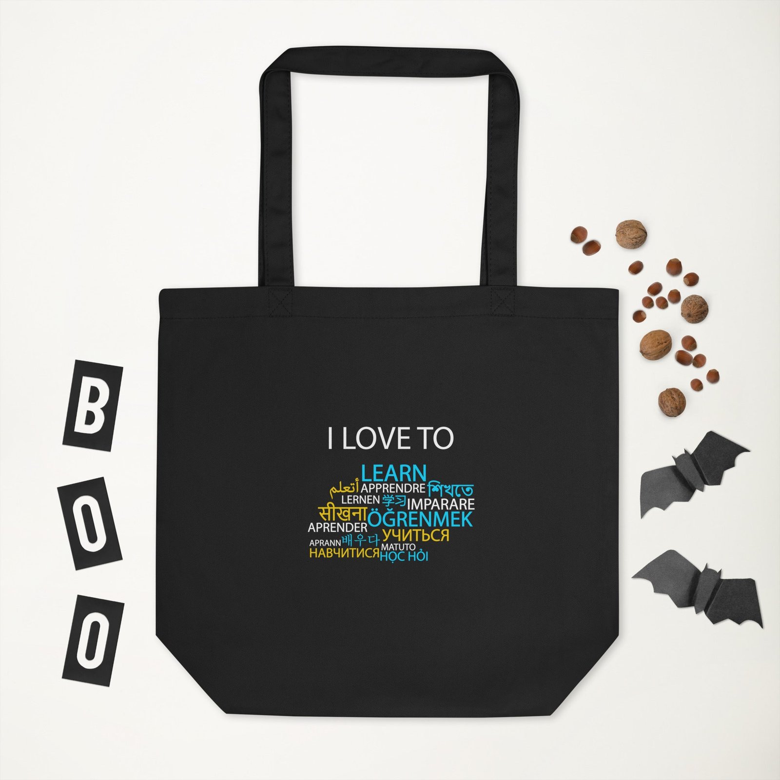 I Love To Learn Eco Tote Bag - Image 2