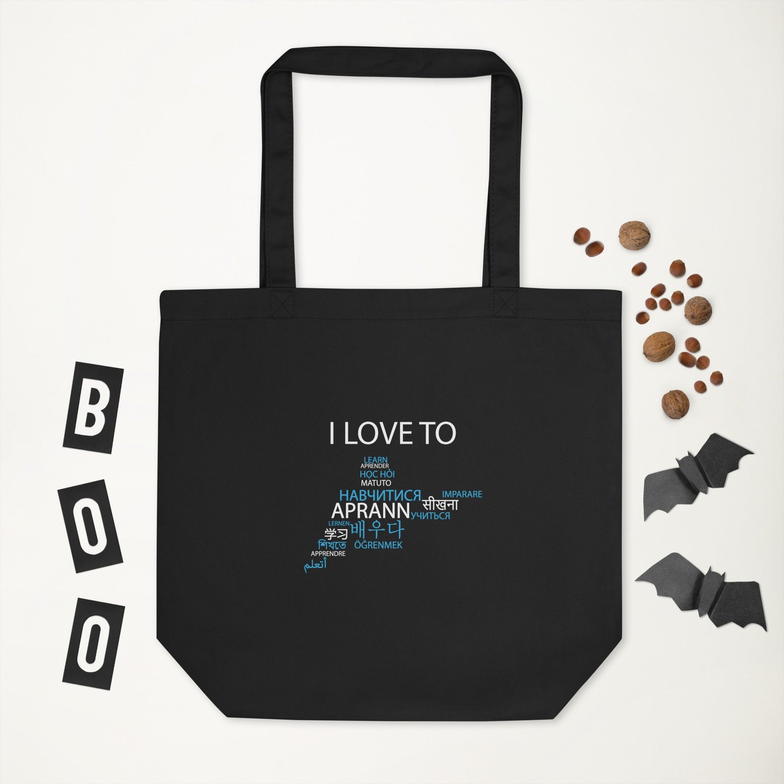 I Love To Learn Eco Tote Bag - Image 2