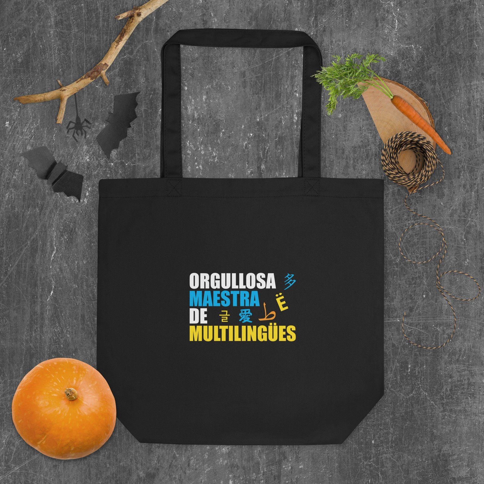 Orgullosa Maestra De Multilingues Eco Tote Bag - Image 3