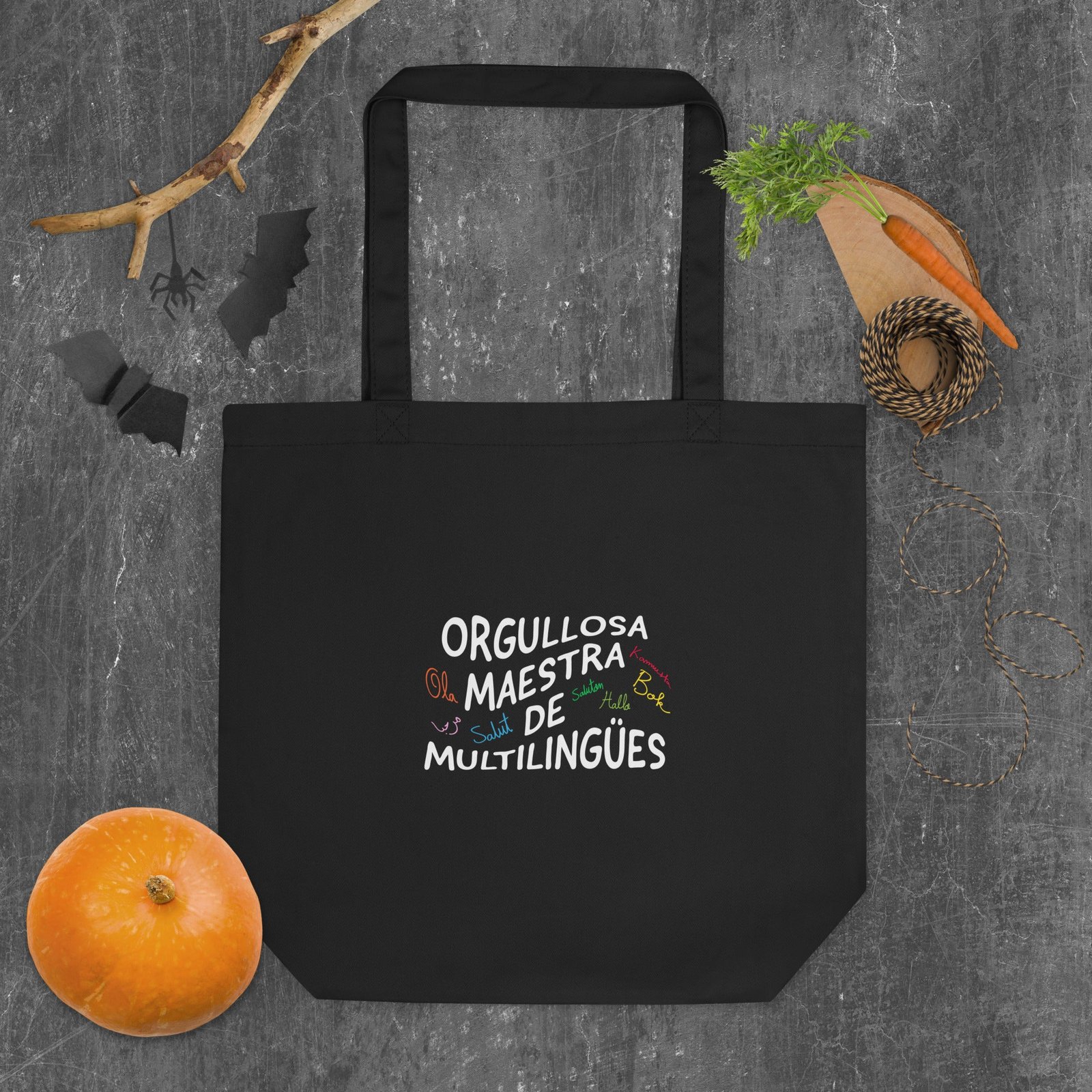 Orgullosa Maestra De Multilingues Eco Tote Bag - Image 3