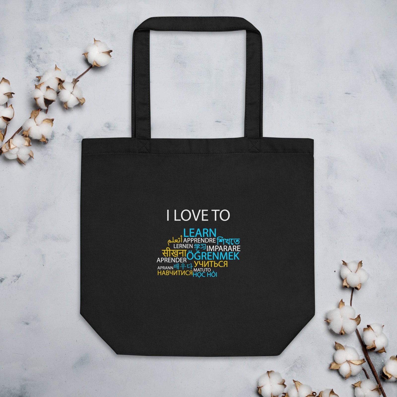 I Love To Learn Eco Tote Bag