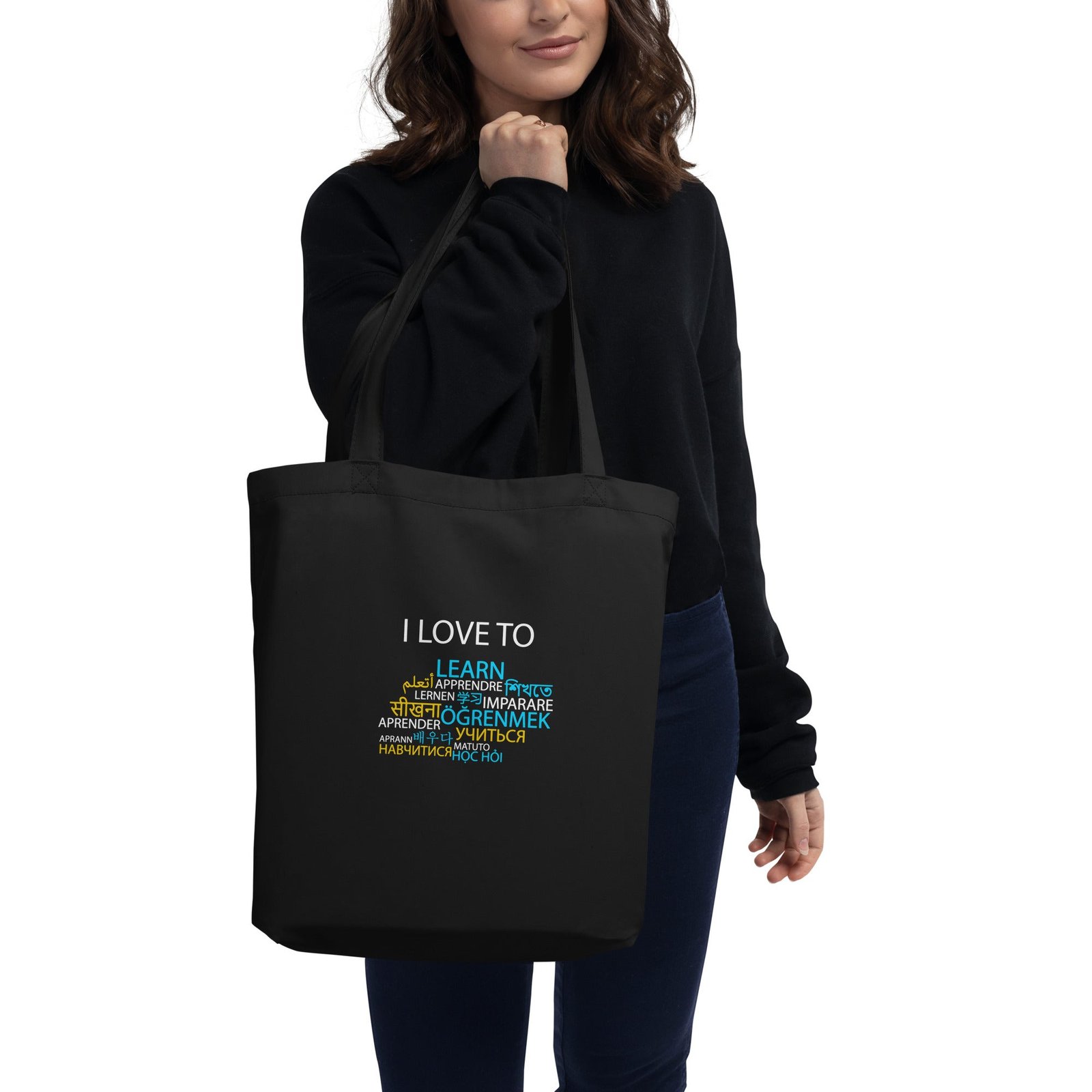 I Love To Learn Eco Tote Bag - Image 4