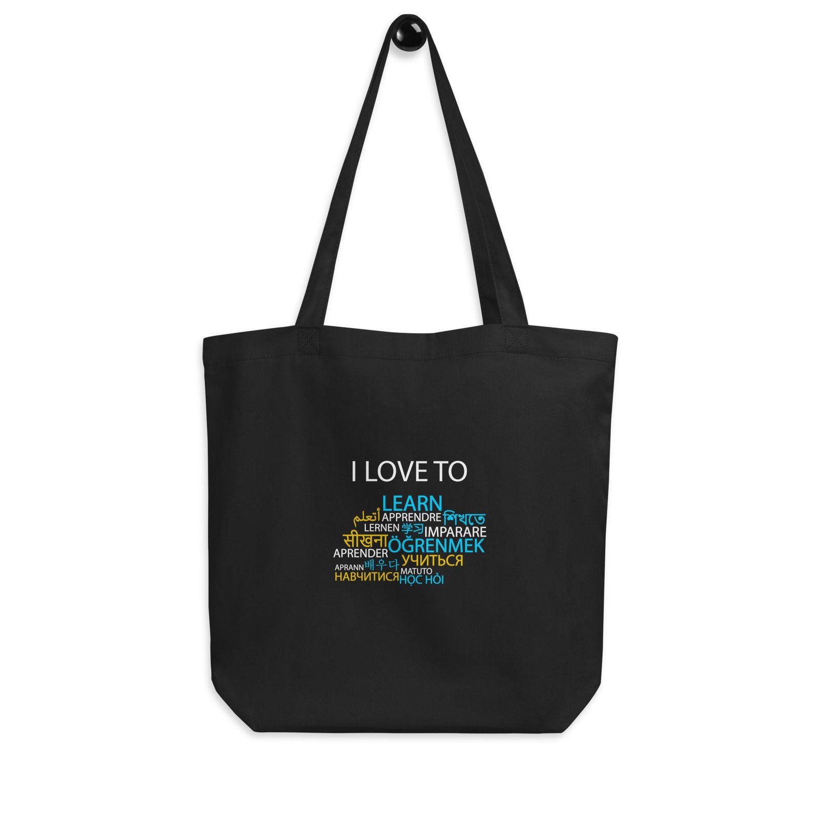 I Love To Learn Eco Tote Bag - Image 5