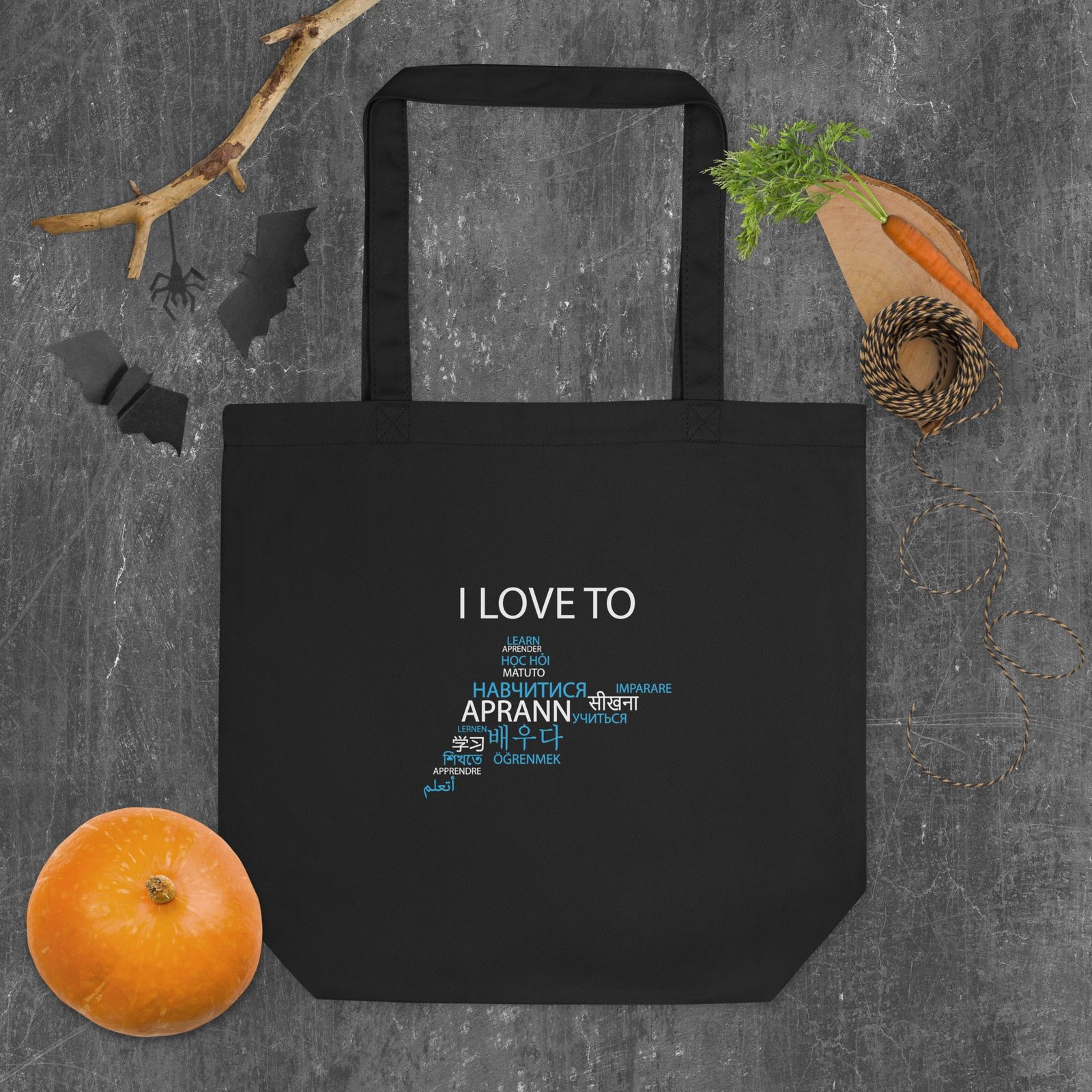 I Love To Learn Eco Tote Bag - Image 3