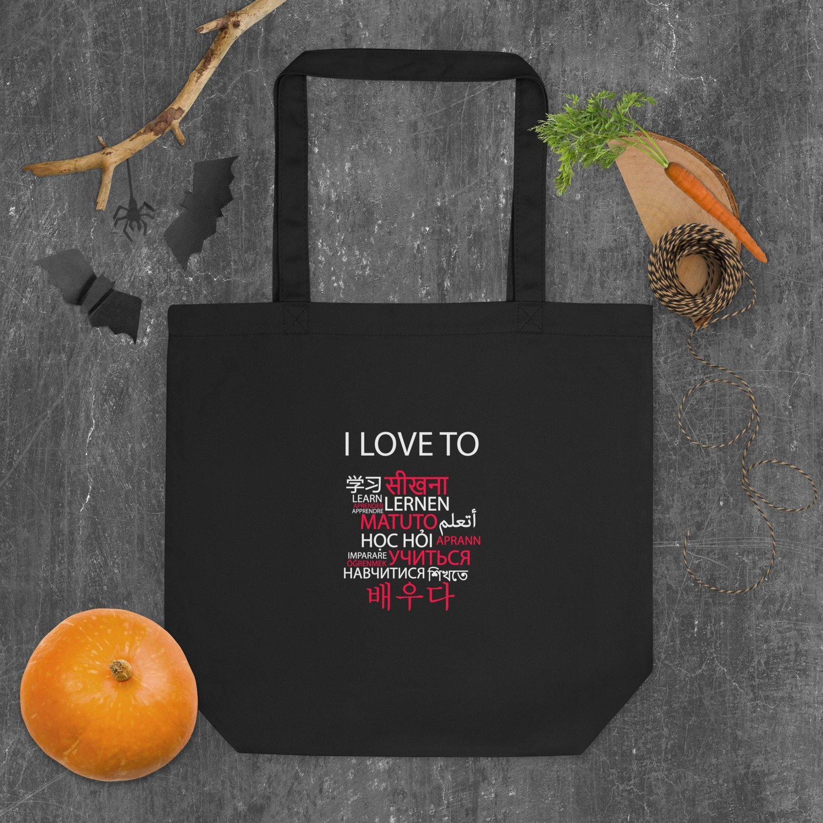 I Love To Learn Eco Tote Bag - Image 3