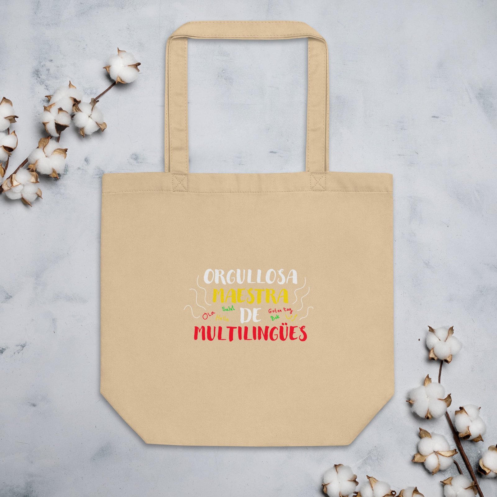 Orgullosa Maestra De Multilingues Eco Tote Bag - Image 6