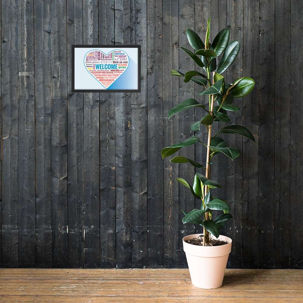 Welcome Framed Poster Language Poster Bilingual Poster for the Classroom - Image 3