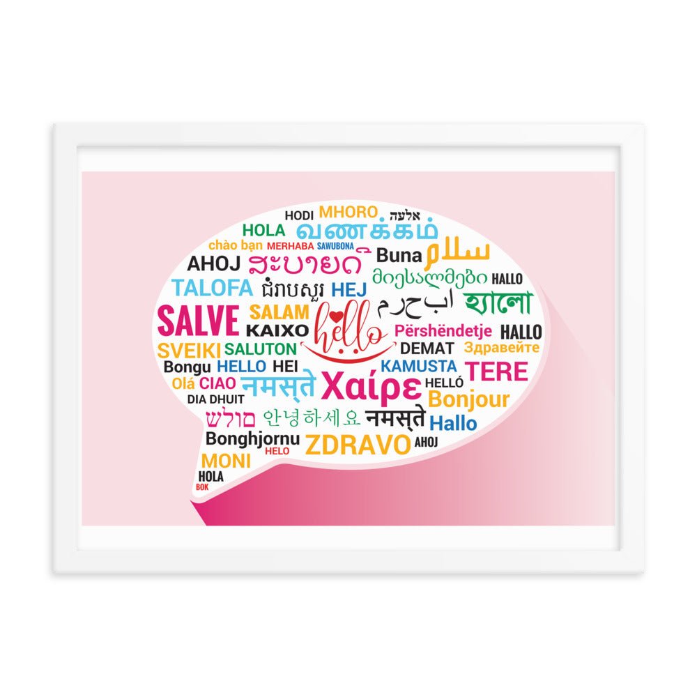 Hello in Different Languages Framed poster, Classroom Decor, Bilingual Poster, Back To School, Office Decor, Superpower Poster, - Image 5