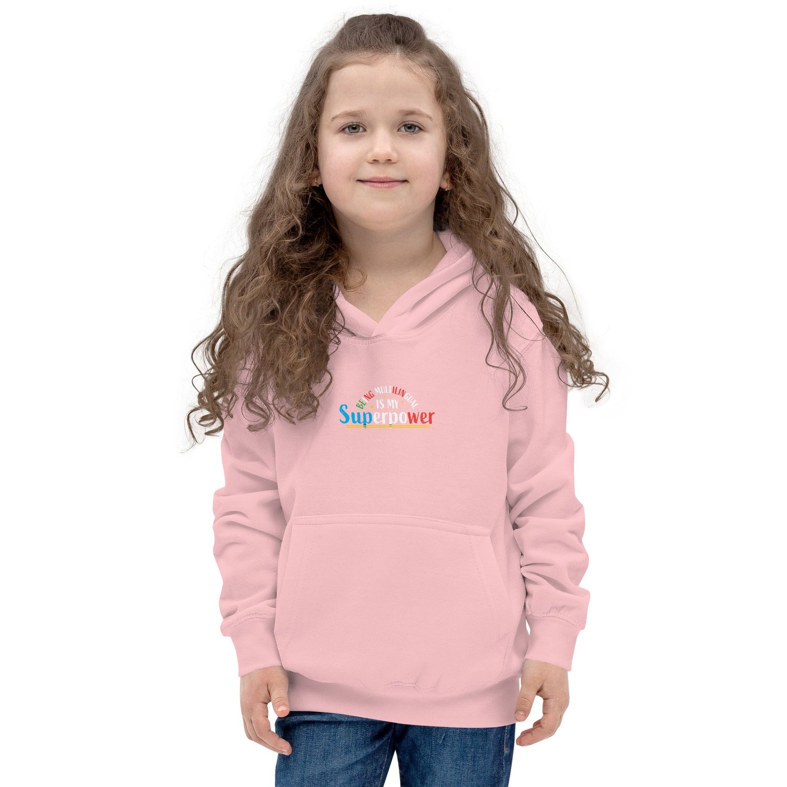 Multilingual Superpower Kids Hoodie - Image 14