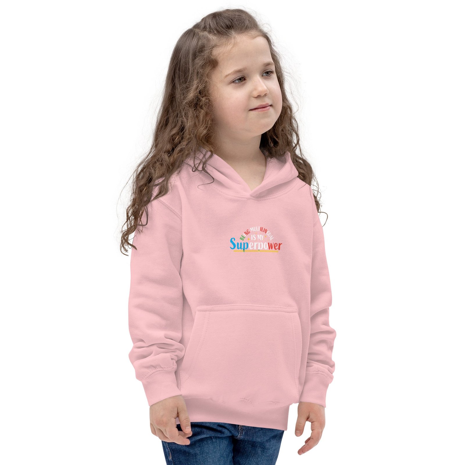 Multilingual Superpower Kids Hoodie - Image 16
