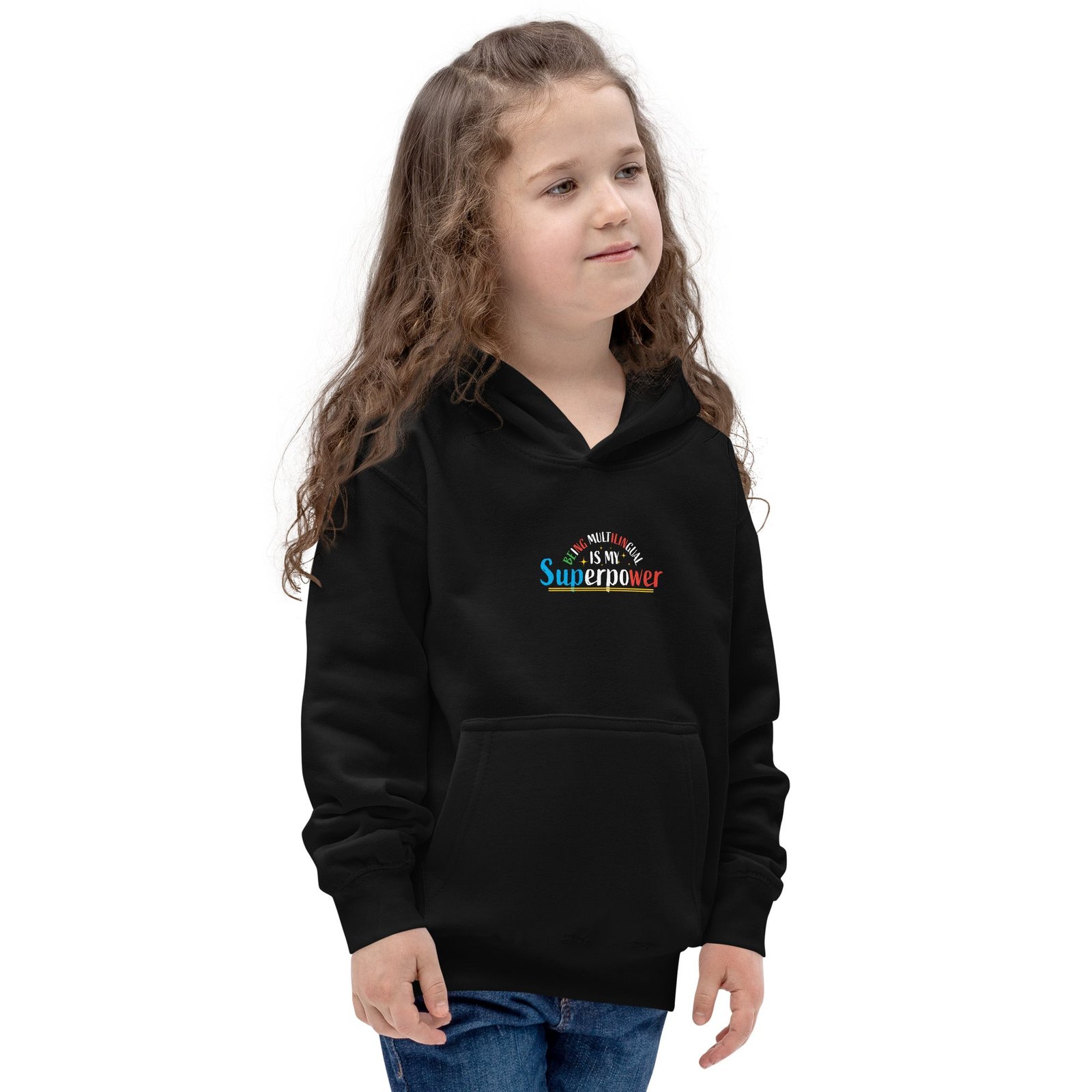 Multilingual Superpower Kids Hoodie - Image 7