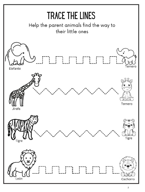 Children's Spanish Jungle Activity Pack - Paperback - Image 3