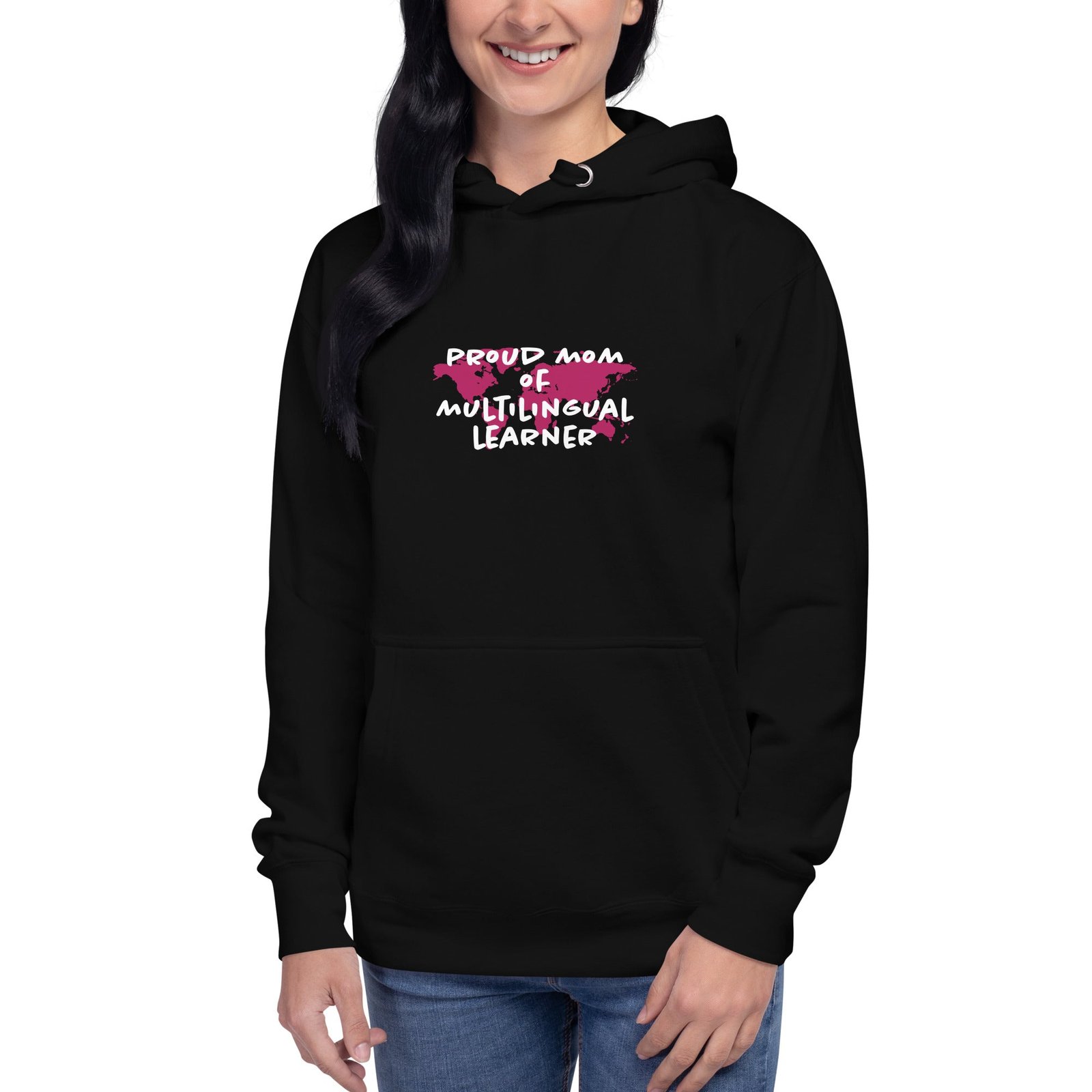 Multilingual Learner Mom Hoodie - Image 8