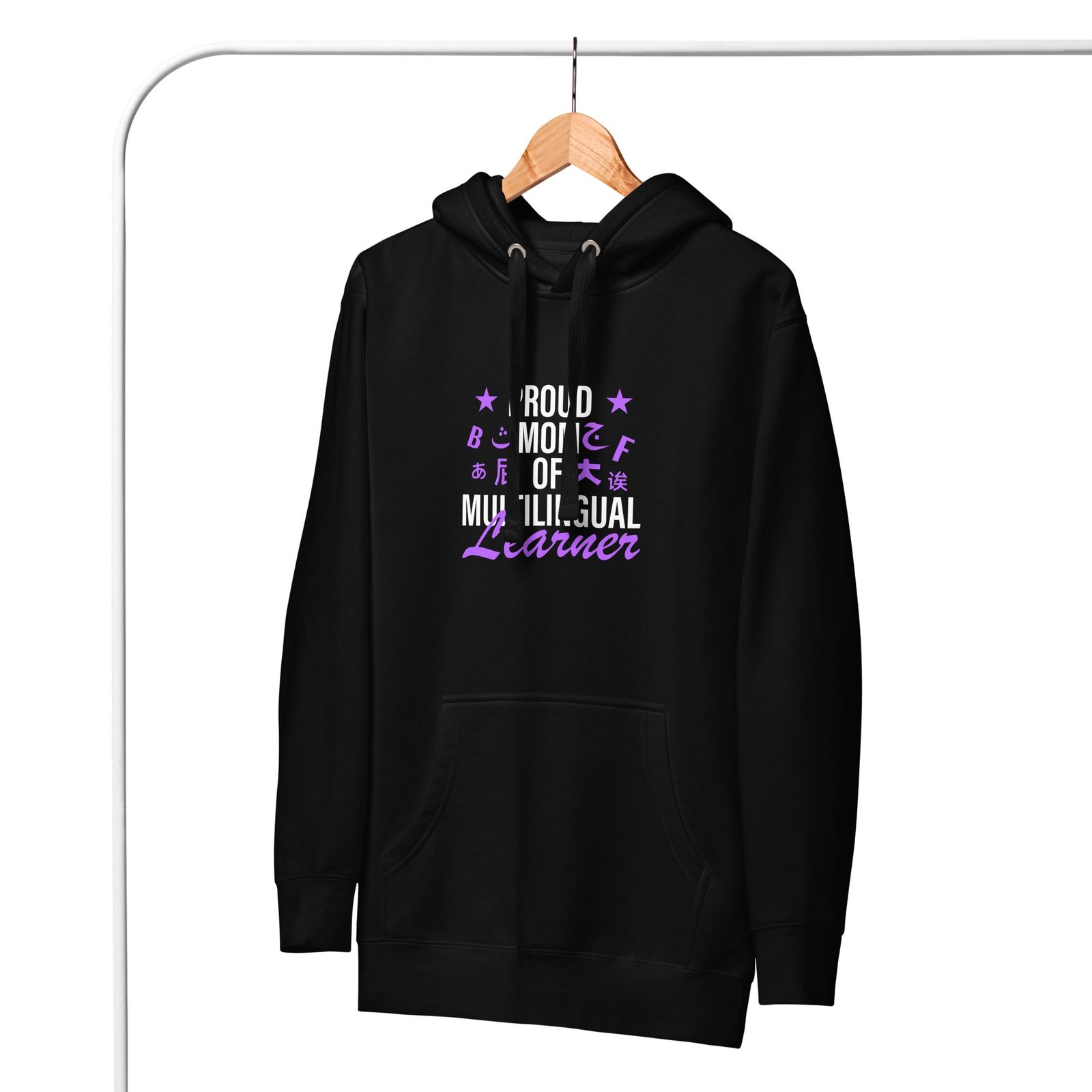 Multilingual Learner Mom Hoodie - Image 5