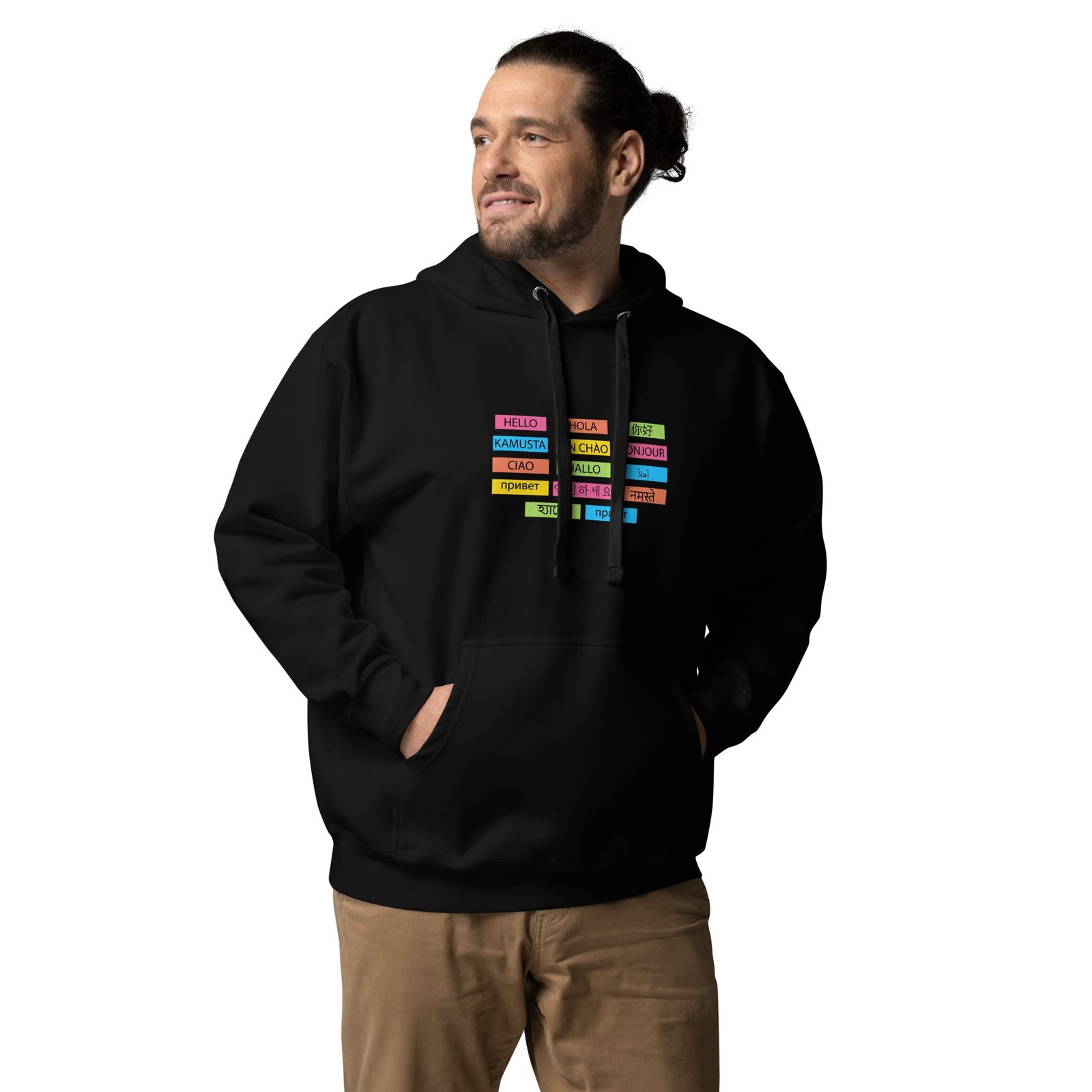 Multilingual Word Wall Hoodie - Image 3