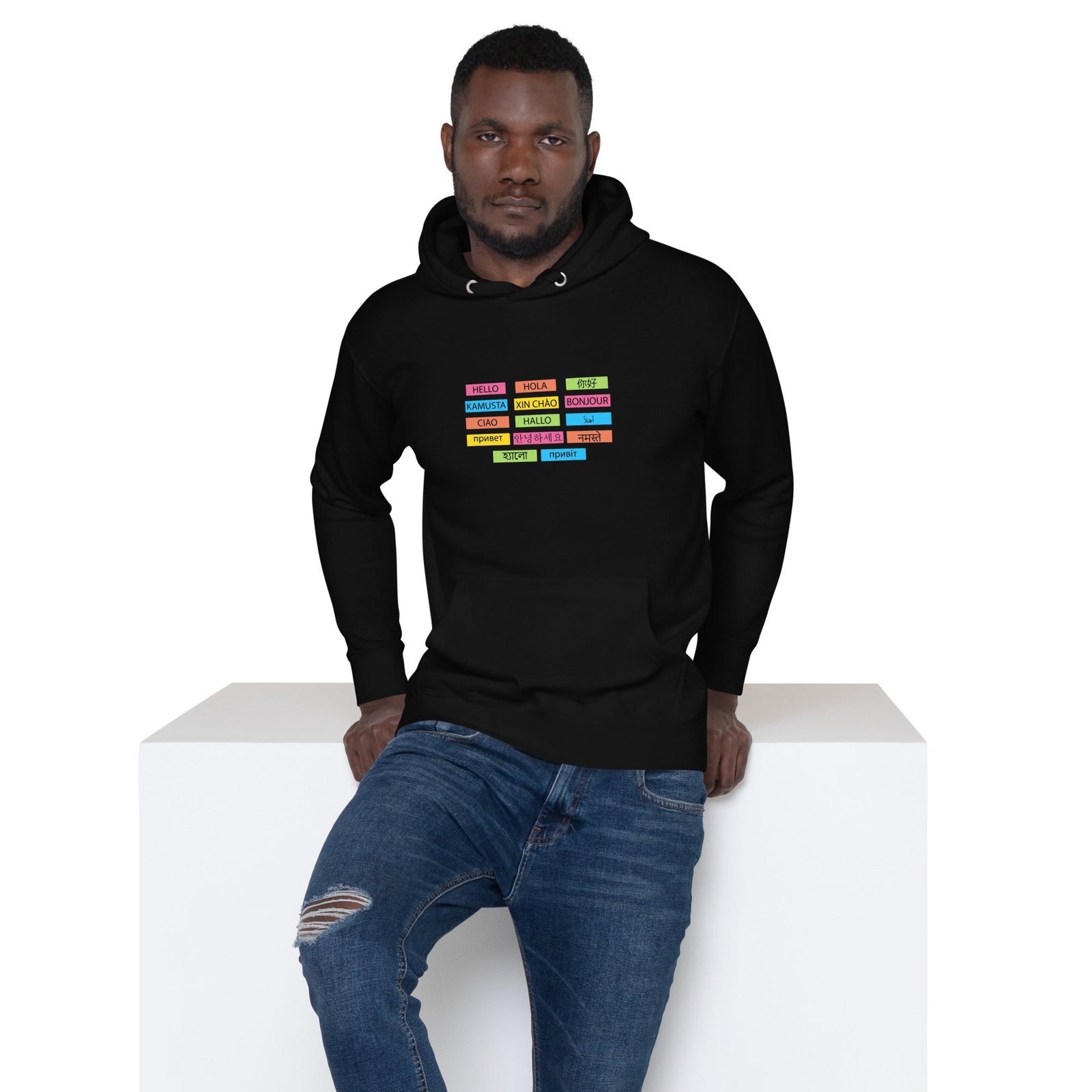 Multilingual Word Wall Hoodie - Image 5