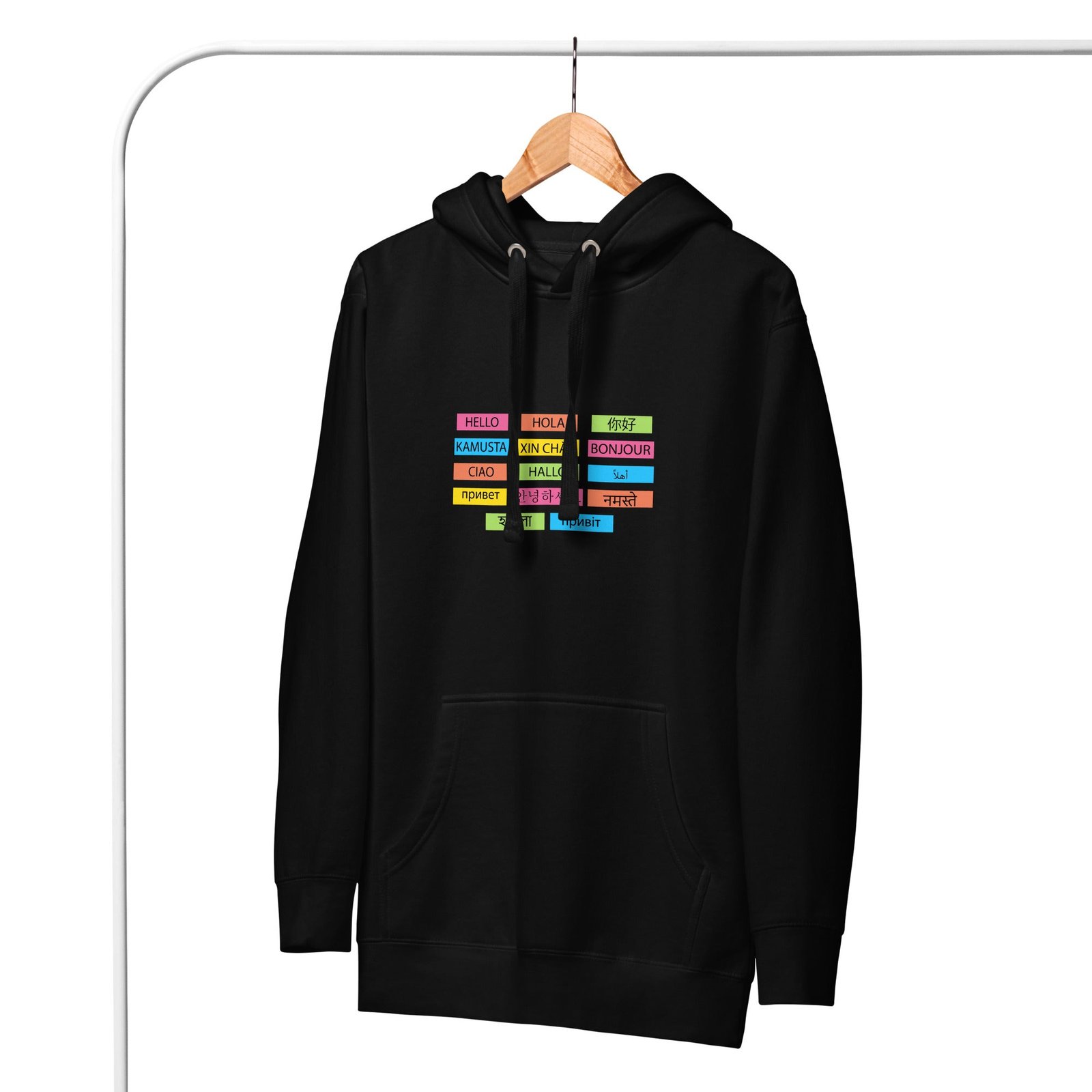 Multilingual Word Wall Hoodie - Image 7