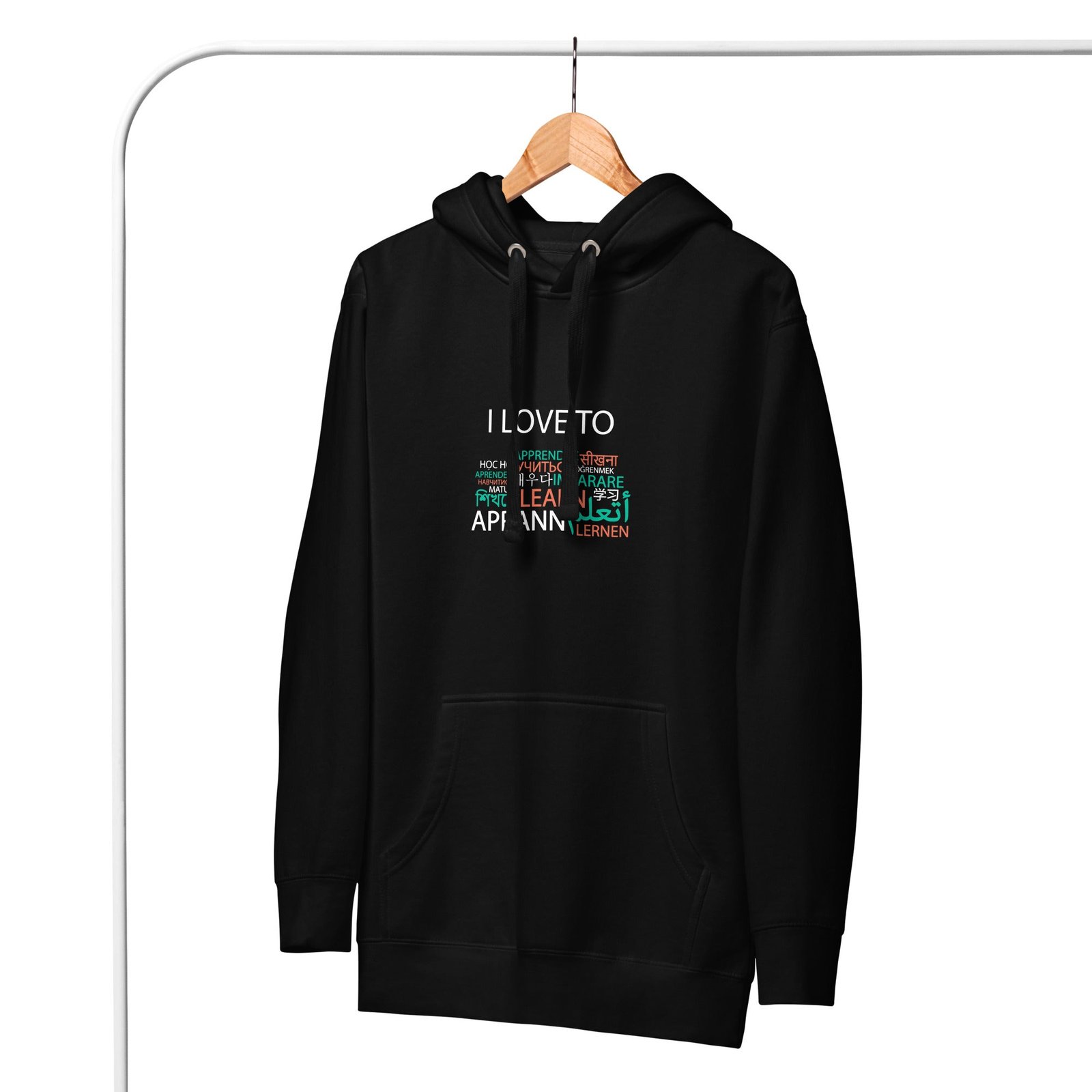 I Love To Learn Hoodie - Image 4