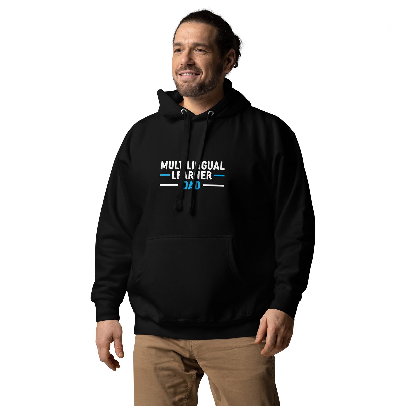 Multilingual Learner Dad Hoodie - Image 9