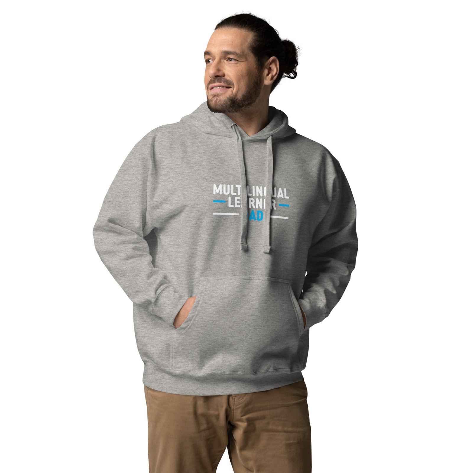 Multilingual Learner Dad Hoodie - Image 26