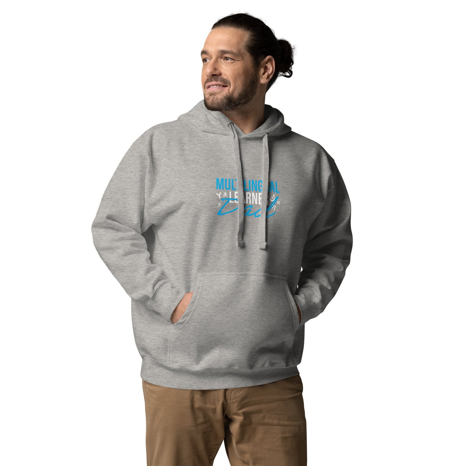Multilingual Learner Dad Hoodie - Image 25