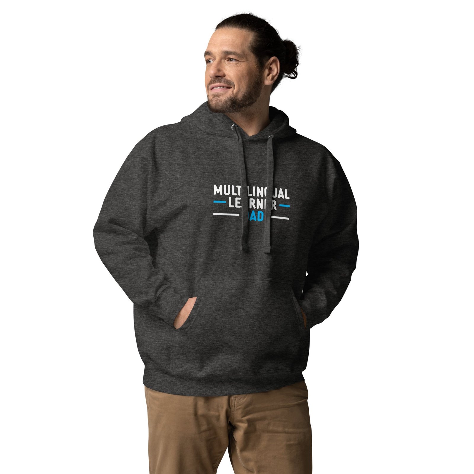 Multilingual Learner Dad Hoodie - Image 14