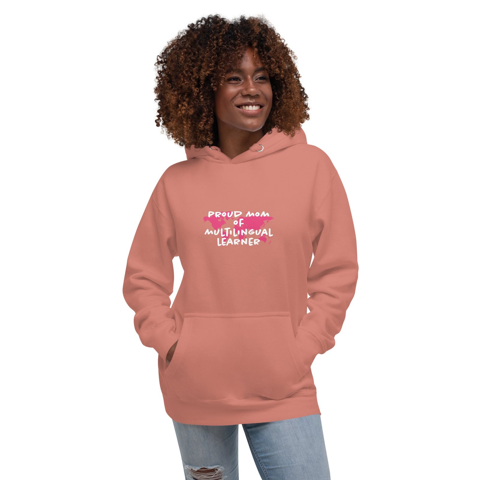 Multilingual Learner Mom Hoodie - Image 24