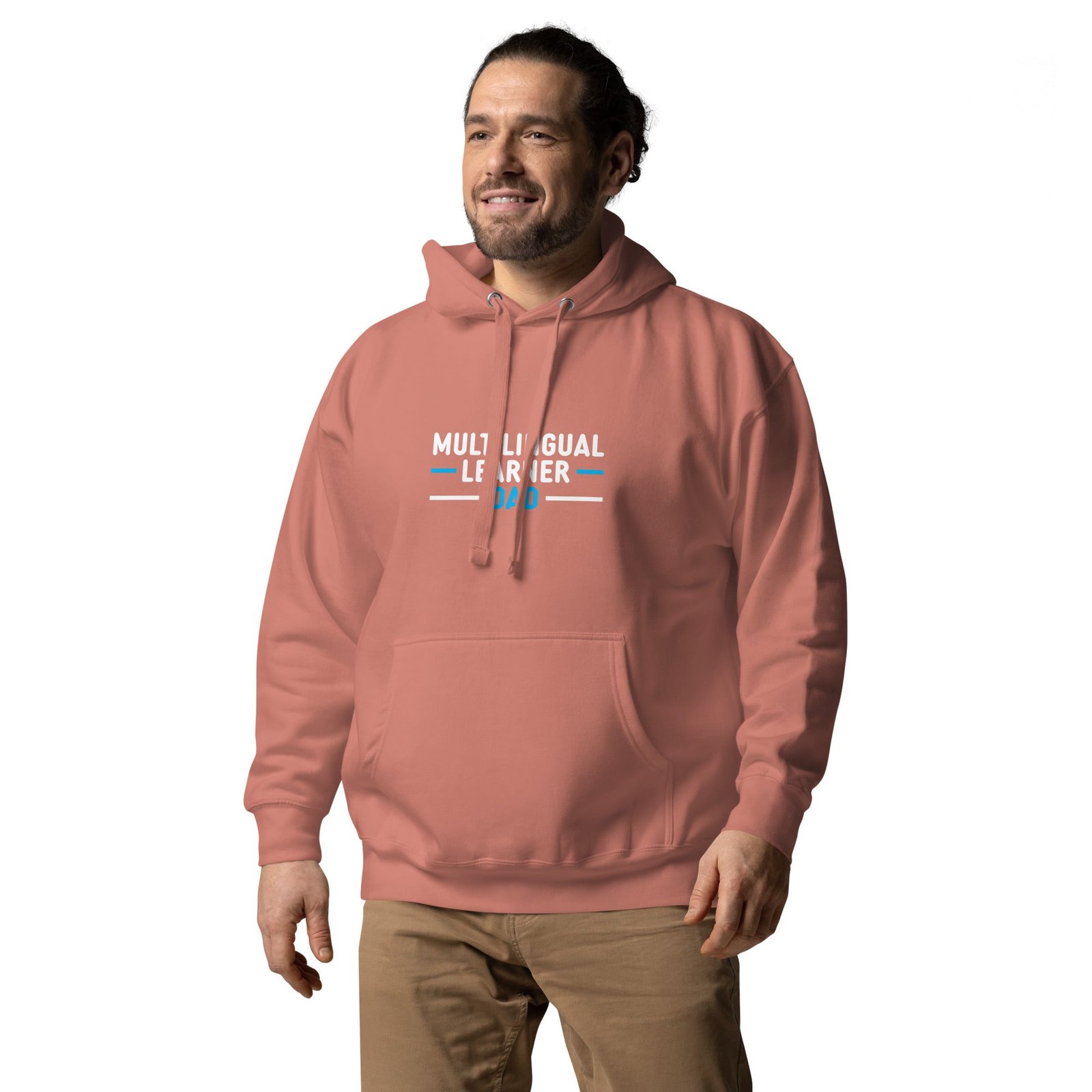 Multilingual Learner Dad Hoodie - Image 25