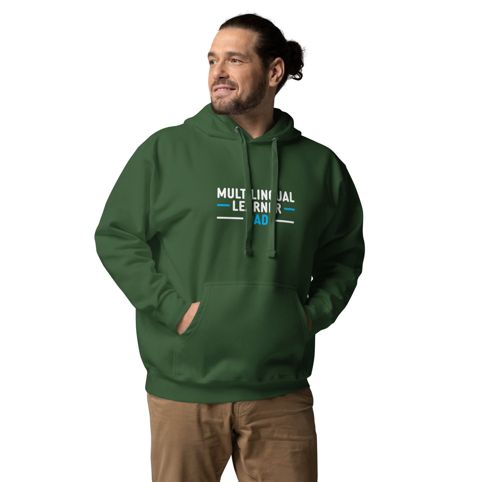 Multilingual Learner Dad Hoodie - Image 20