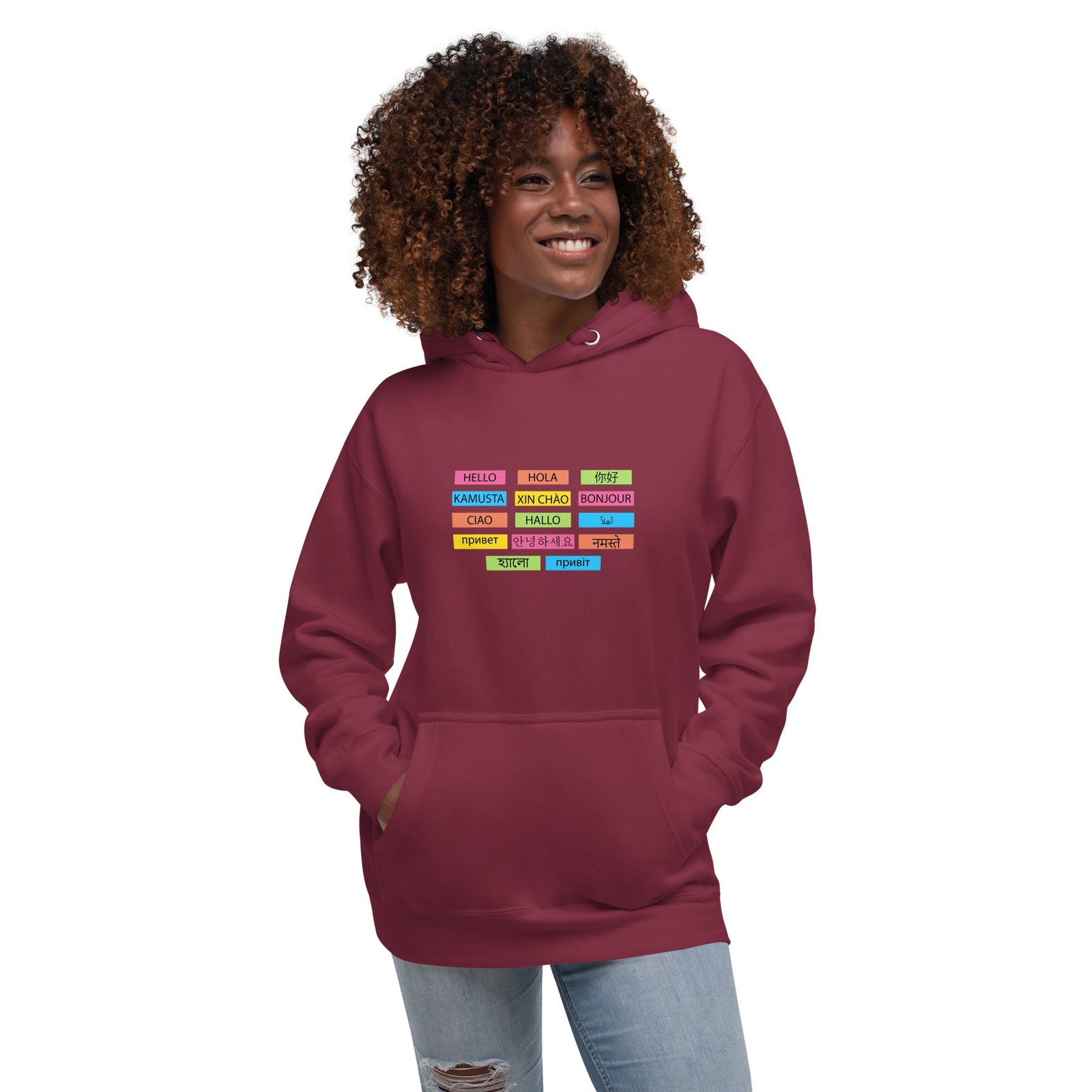 Multilingual Word Wall Hoodie - Image 12