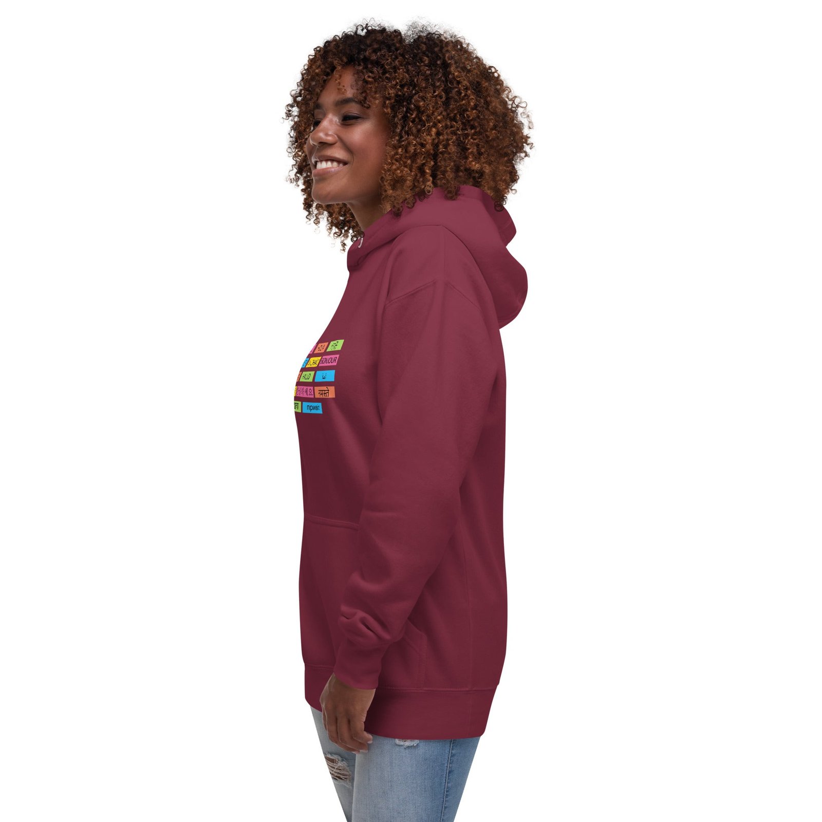 Multilingual Word Wall Hoodie - Image 13