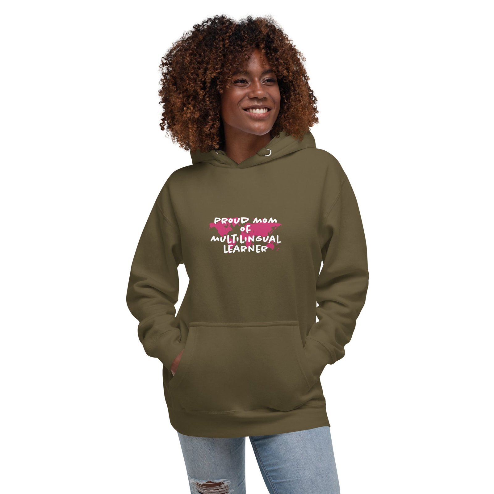 Multilingual Learner Mom Hoodie - Image 22