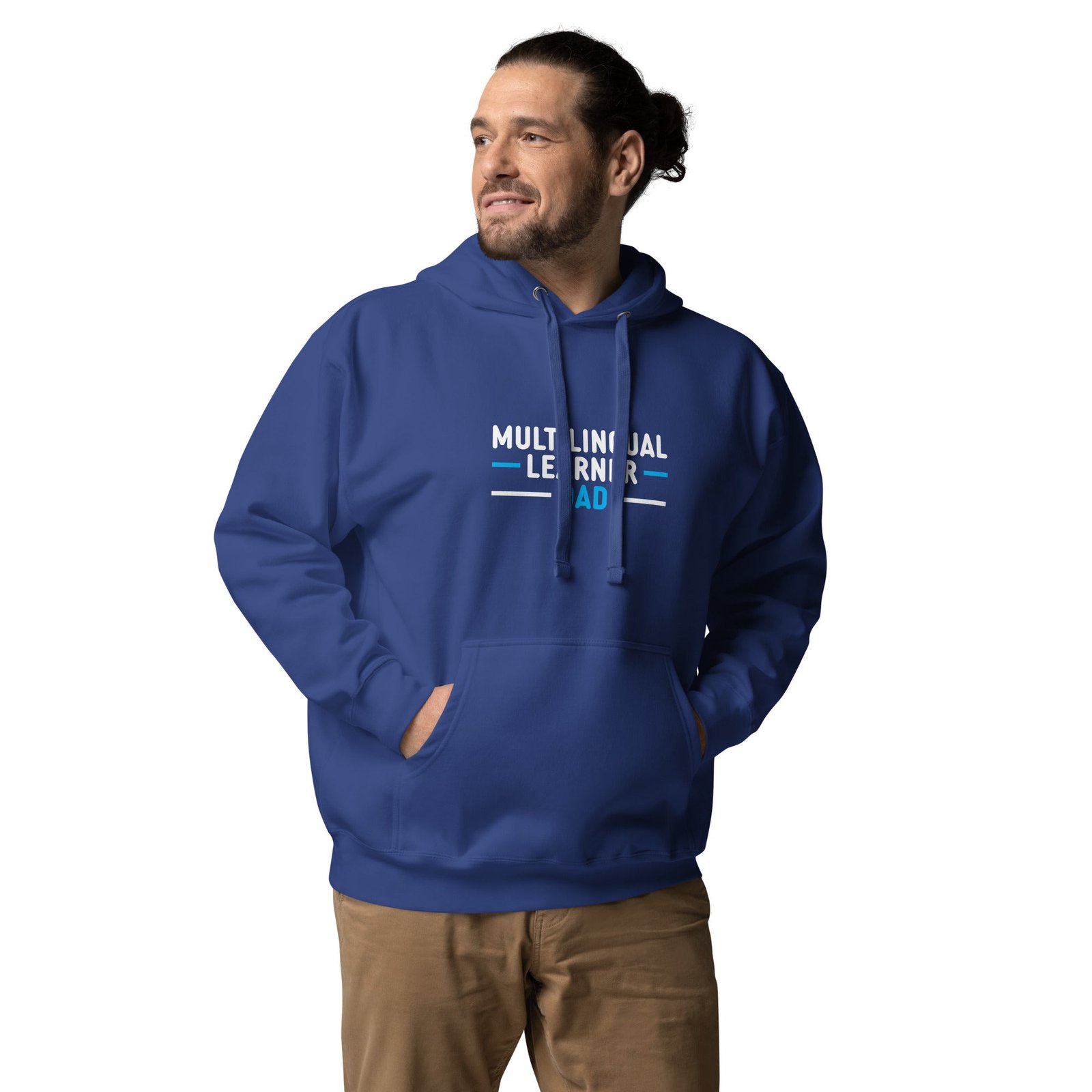 Multilingual Learner Dad Hoodie - Image 16
