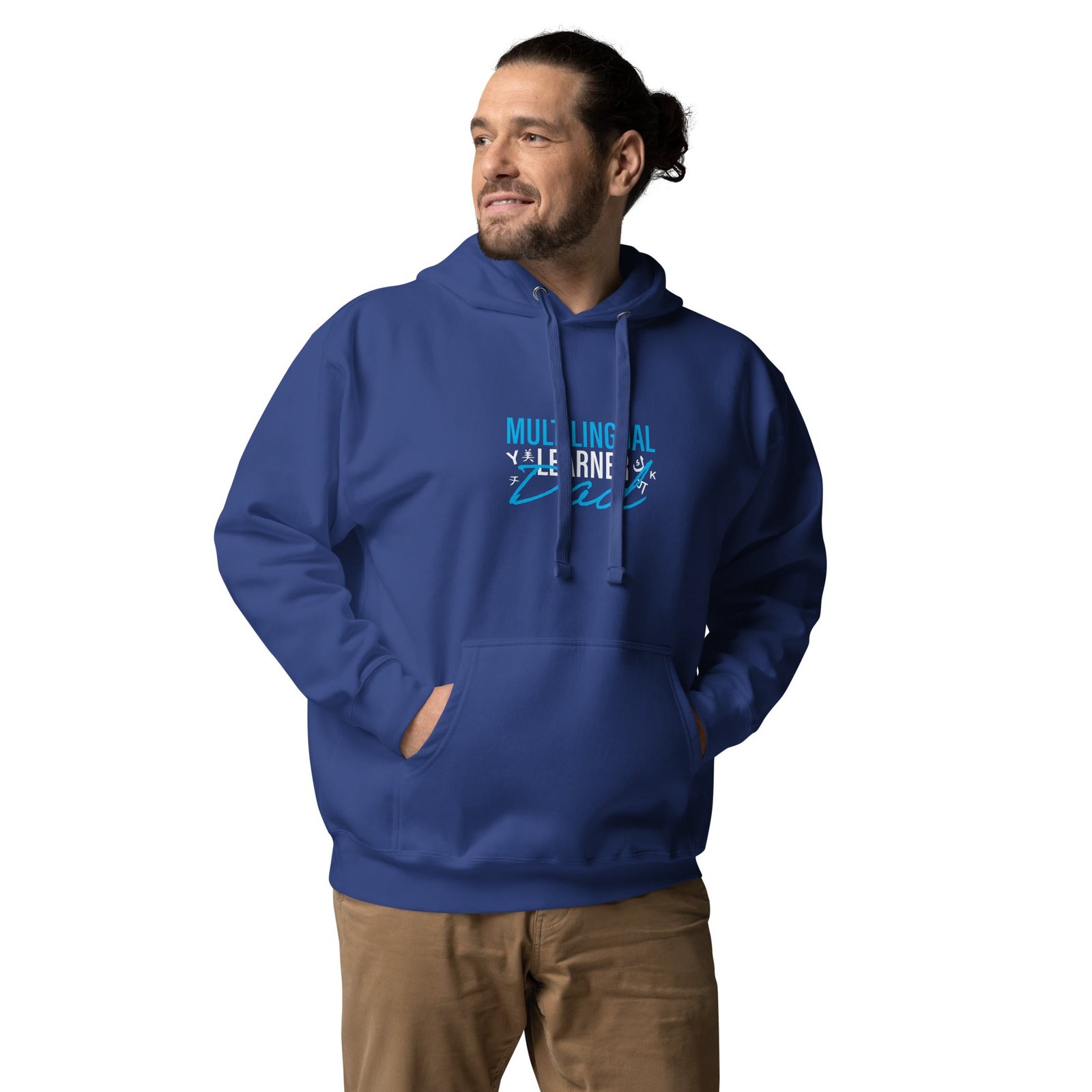 Multilingual Learner Dad Hoodie - Image 15