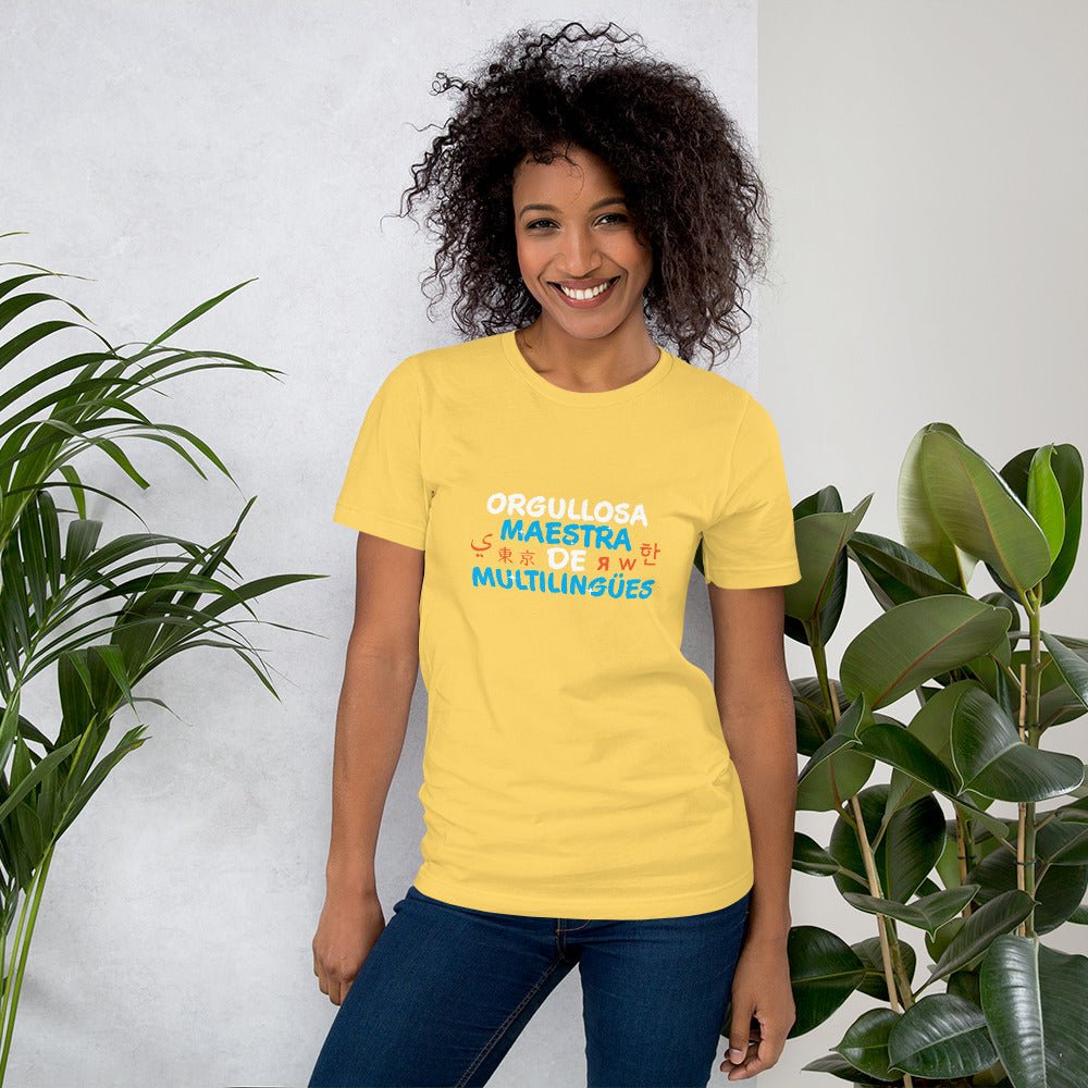 Orgullosa Maestra De multilingues t-shirt - Image 26
