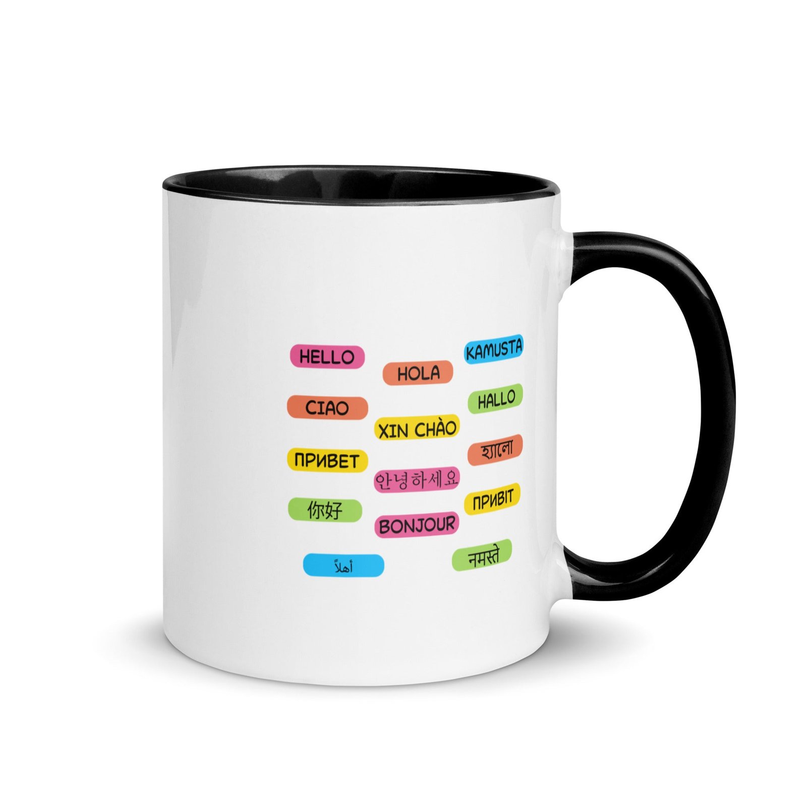 Multilingual Word Wall Mug with Color Inside - Image 2