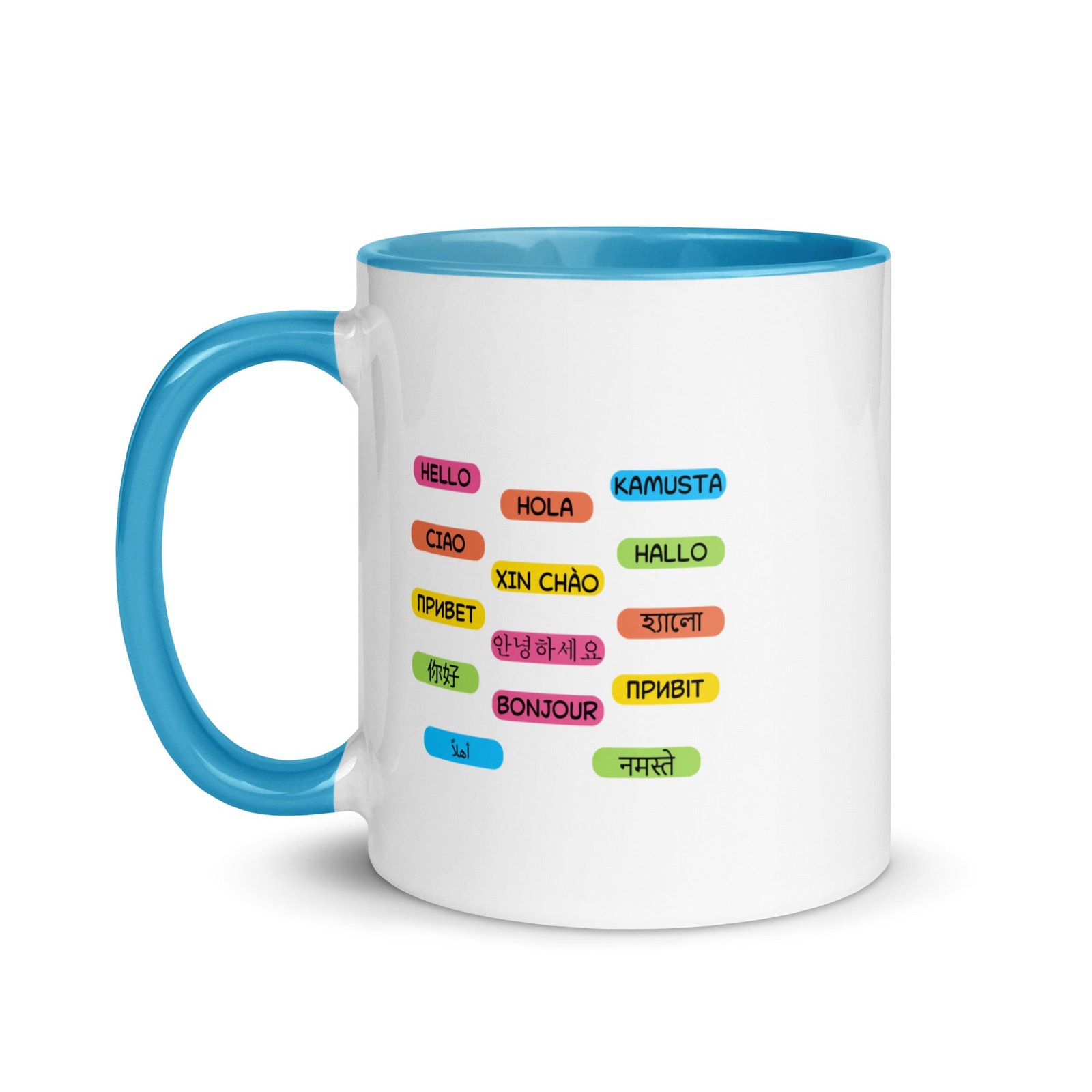 Multilingual Word Wall Mug with Color Inside - Image 4
