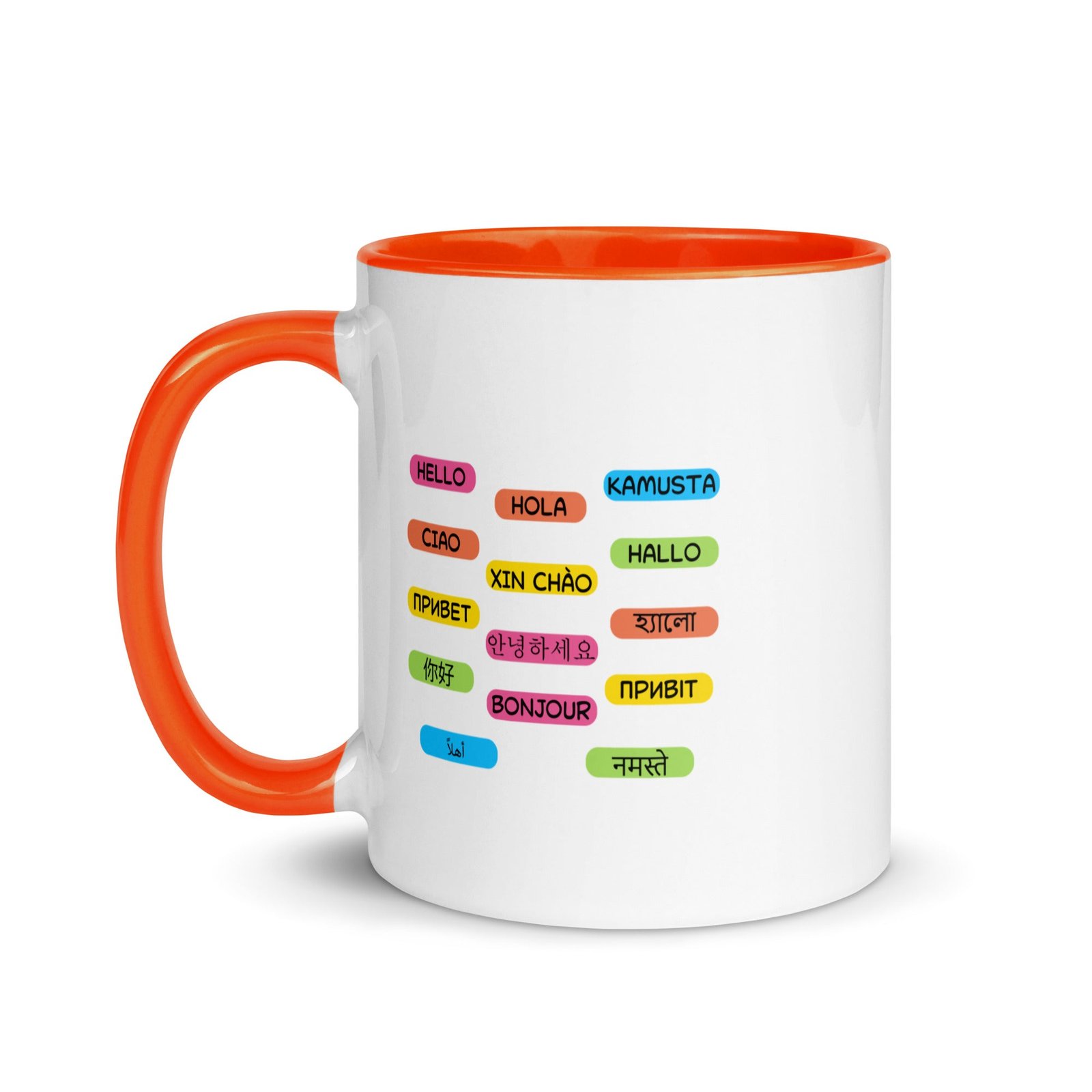 Multilingual Word Wall Mug with Color Inside - Image 7