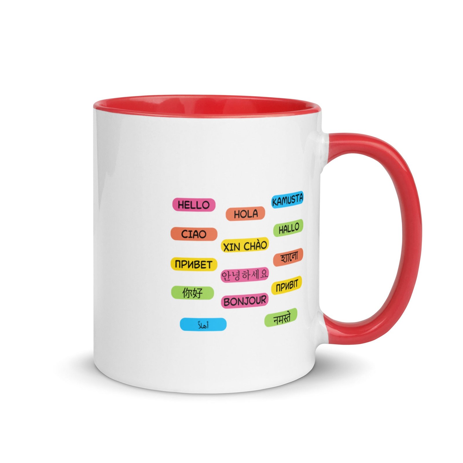 Multilingual Word Wall Mug with Color Inside - Image 14