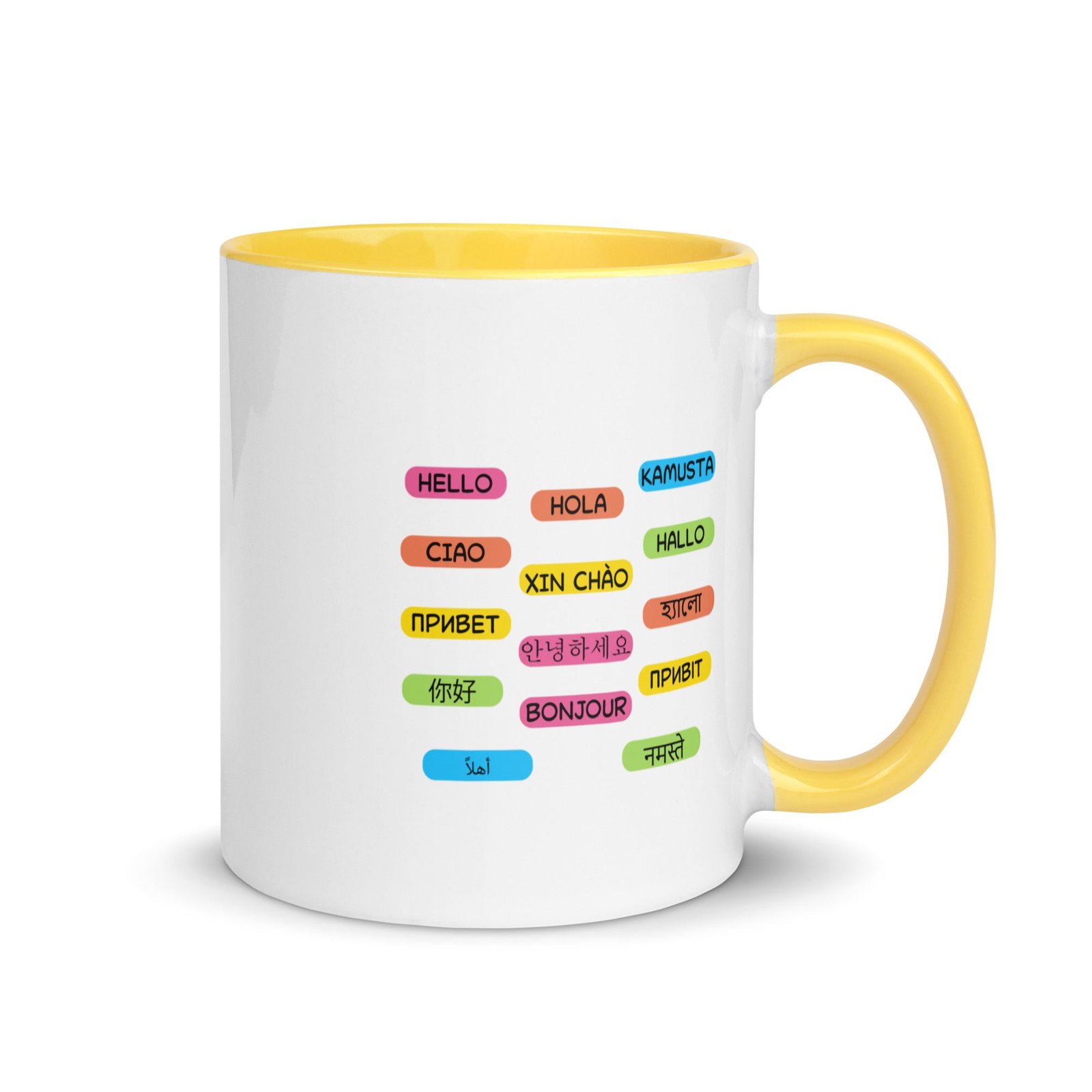 Multilingual Word Wall Mug with Color Inside - Image 17