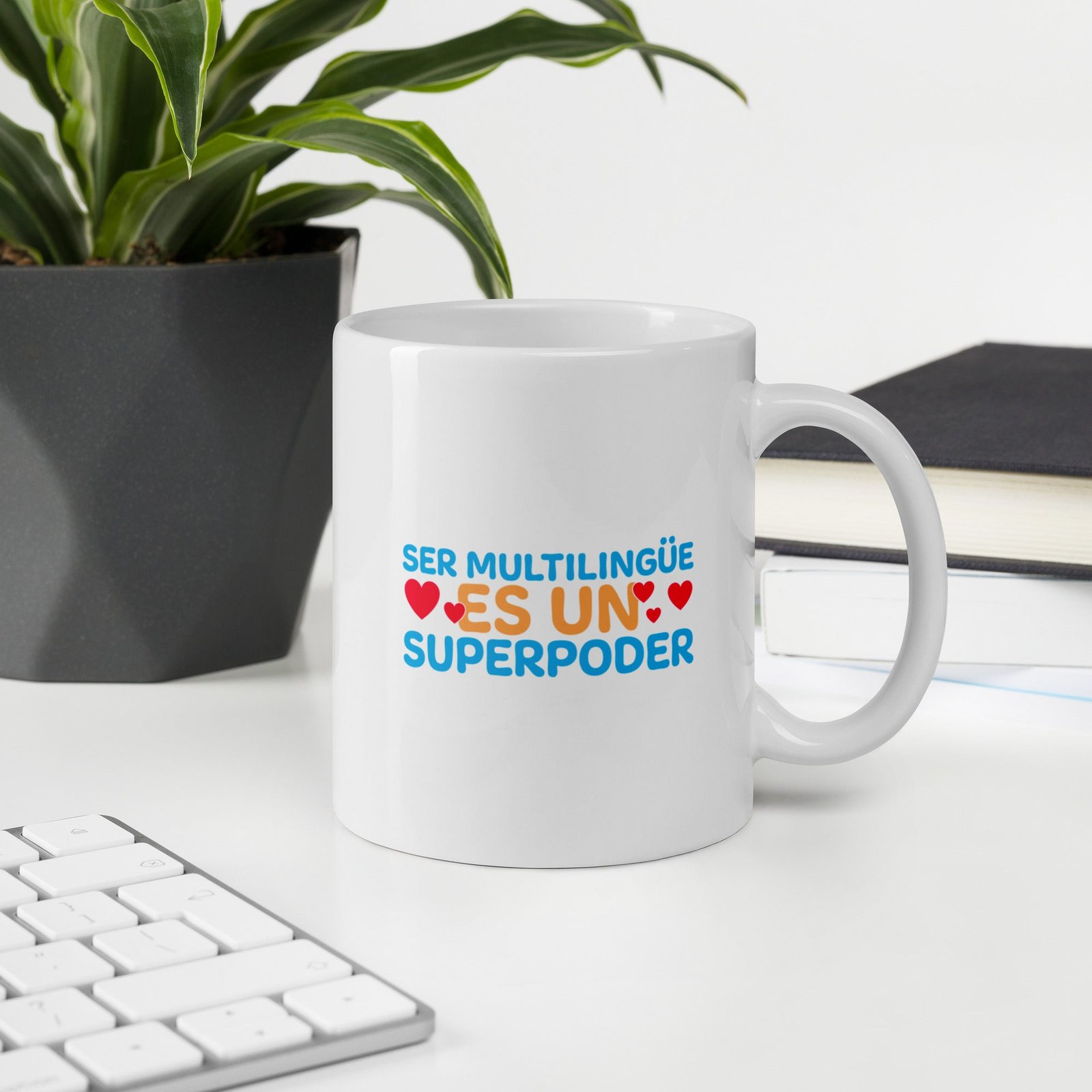 Superpoder White glossy mug - Image 6