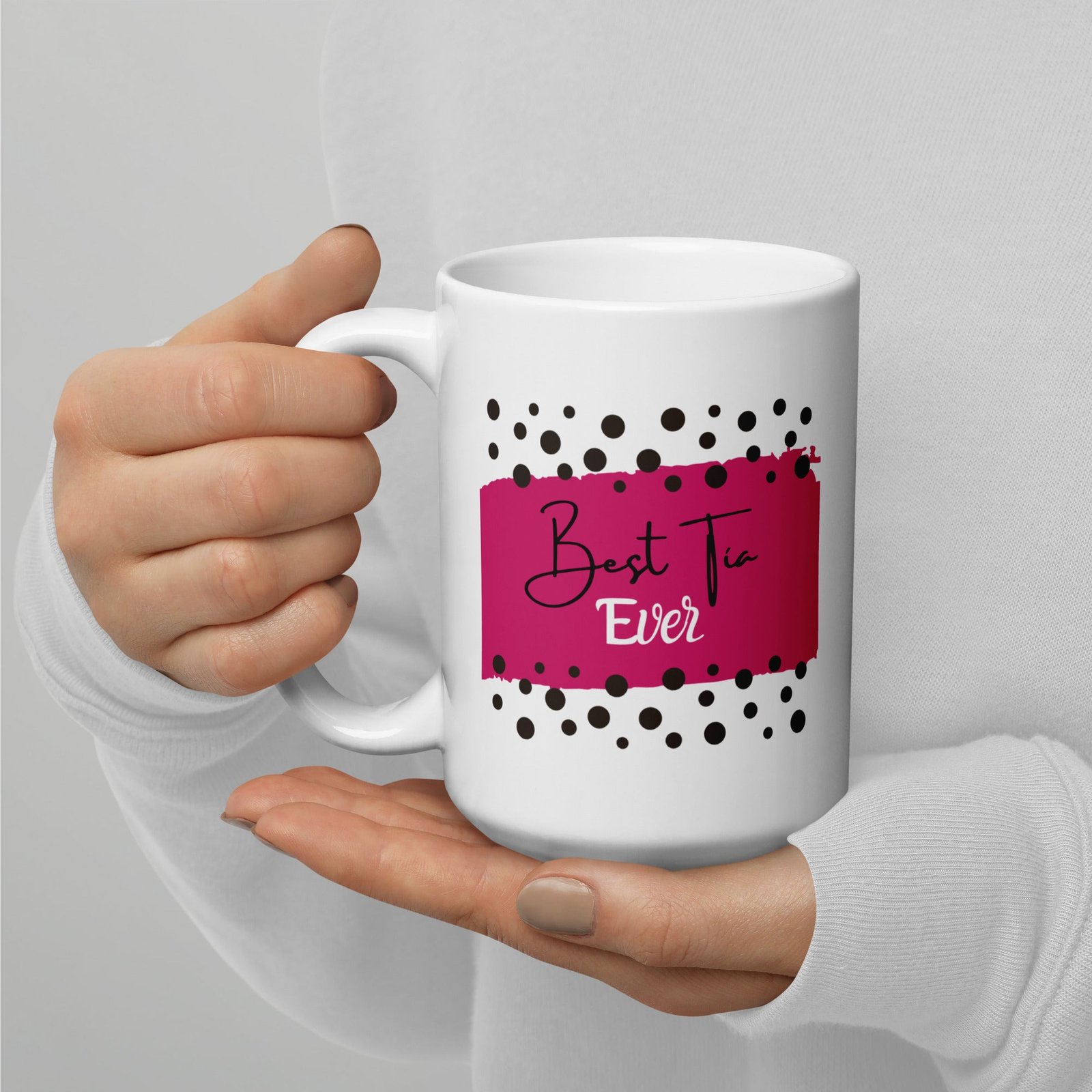 Best Tia Ever White glossy mug - Image 2