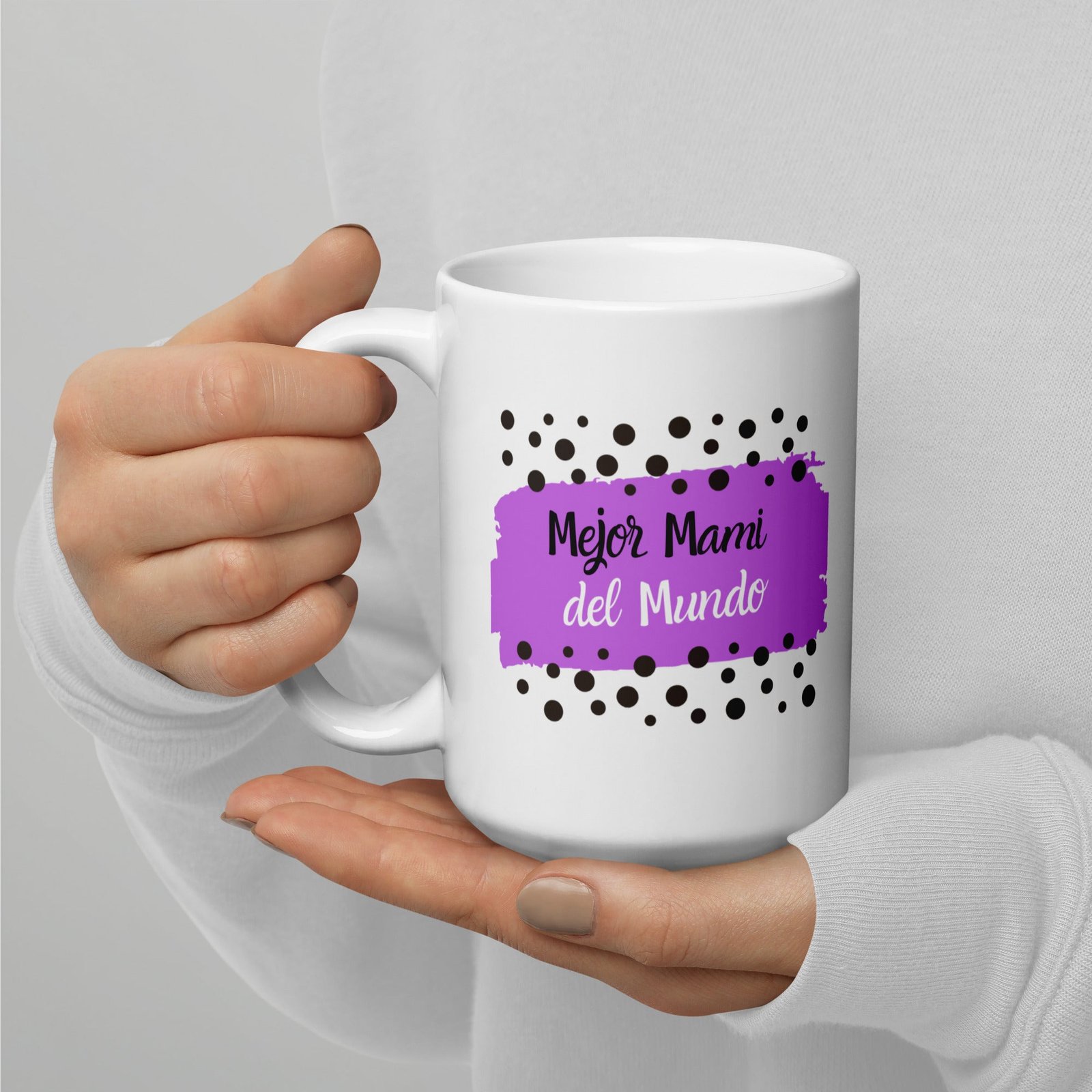 Best Mami Ever White glossy mug (Spanish) - Image 2