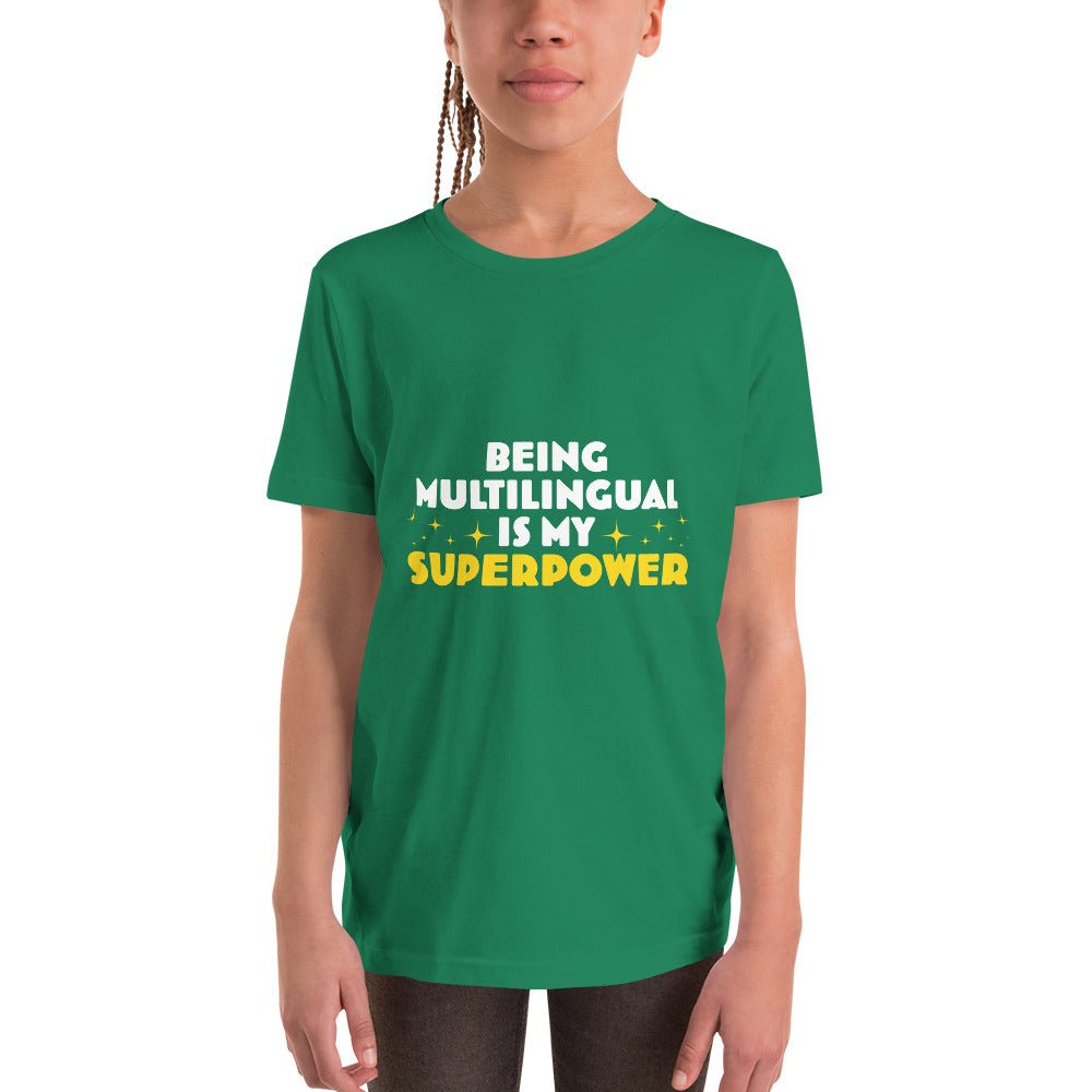 Proud Multilingual Youth Short Sleeve T-Shirt - Image 8